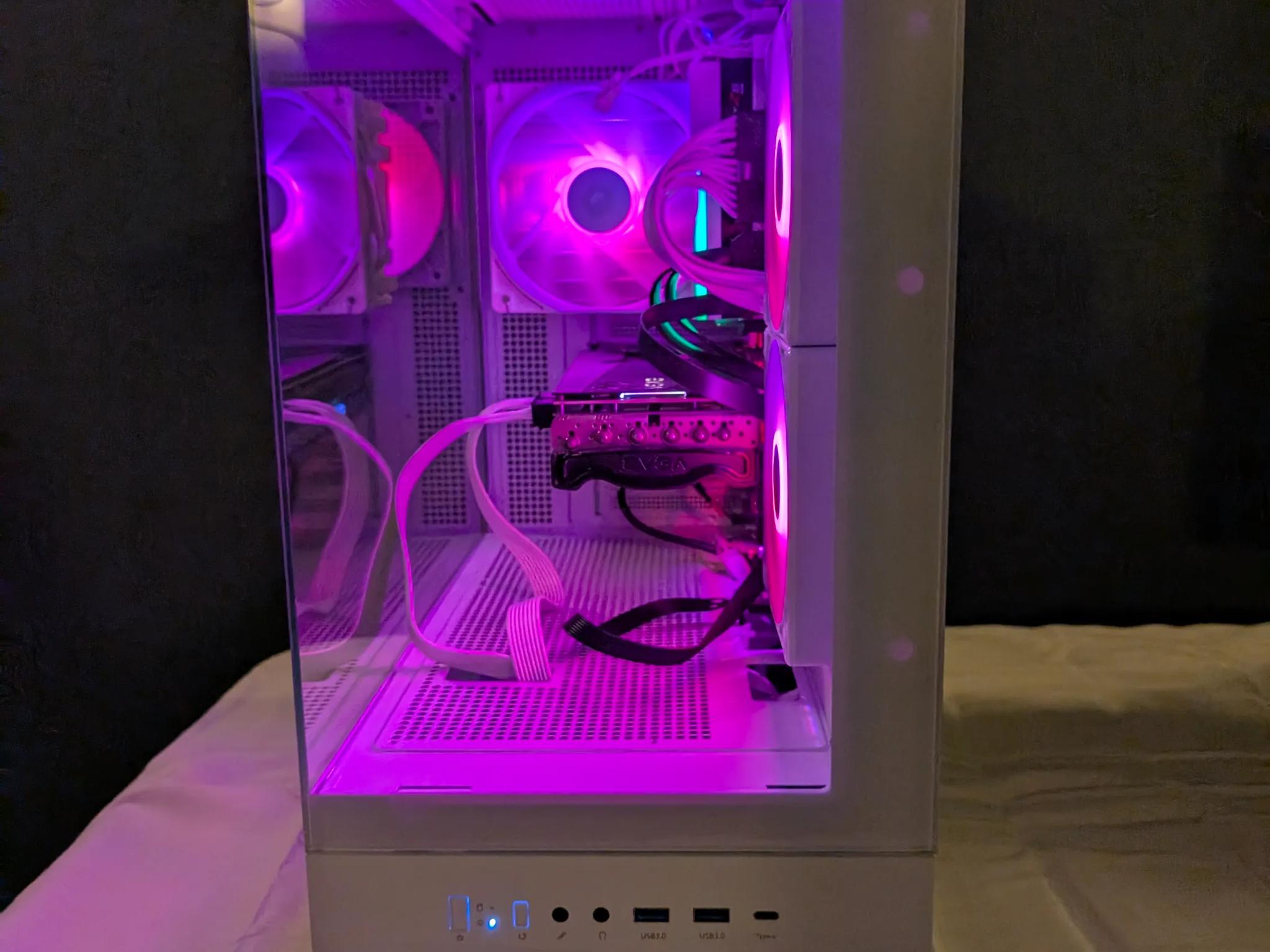 Custom White Gaming PC RTX 3080 Ti, Intel i9-12900K, 32GB DDR5 RAM, 1TB NVME SSD, Z790 Motherboard