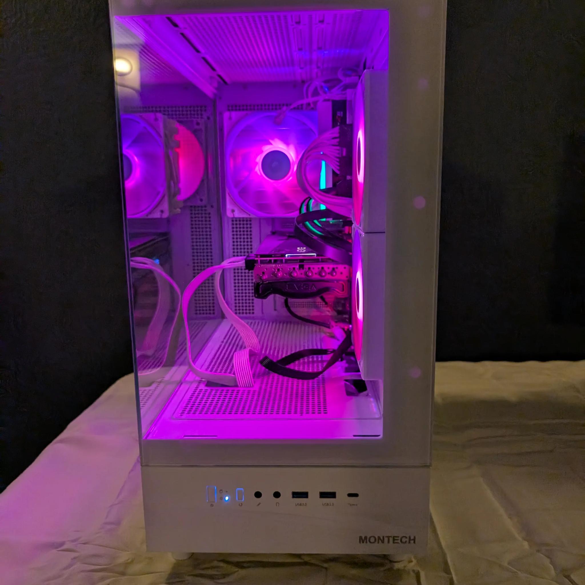 Custom White Gaming PC RTX 3080 Ti, Intel i9-12900K, 32GB DDR5 RAM, 1TB NVME SSD, Z790 Motherboard