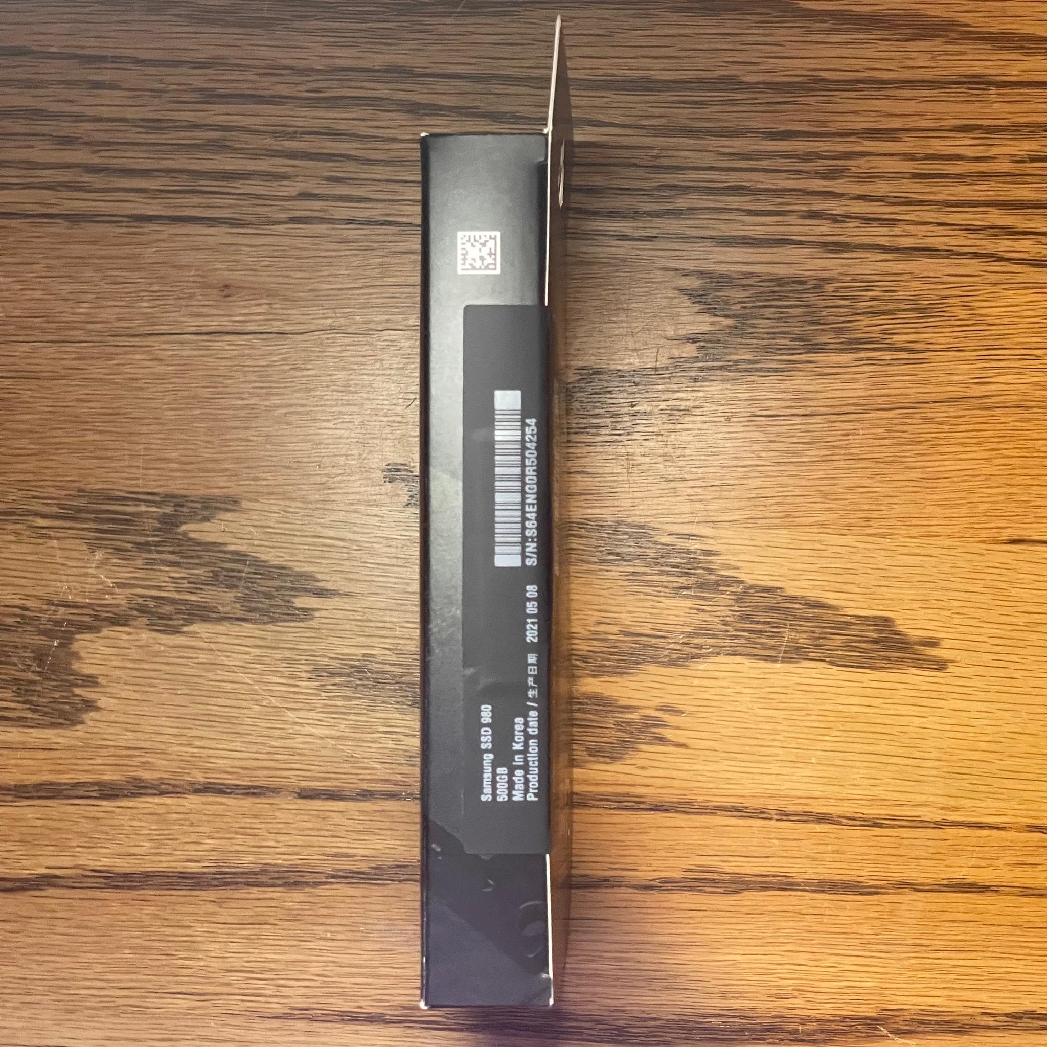 New, Samsung 980 500GB NVMe M.2 SSD