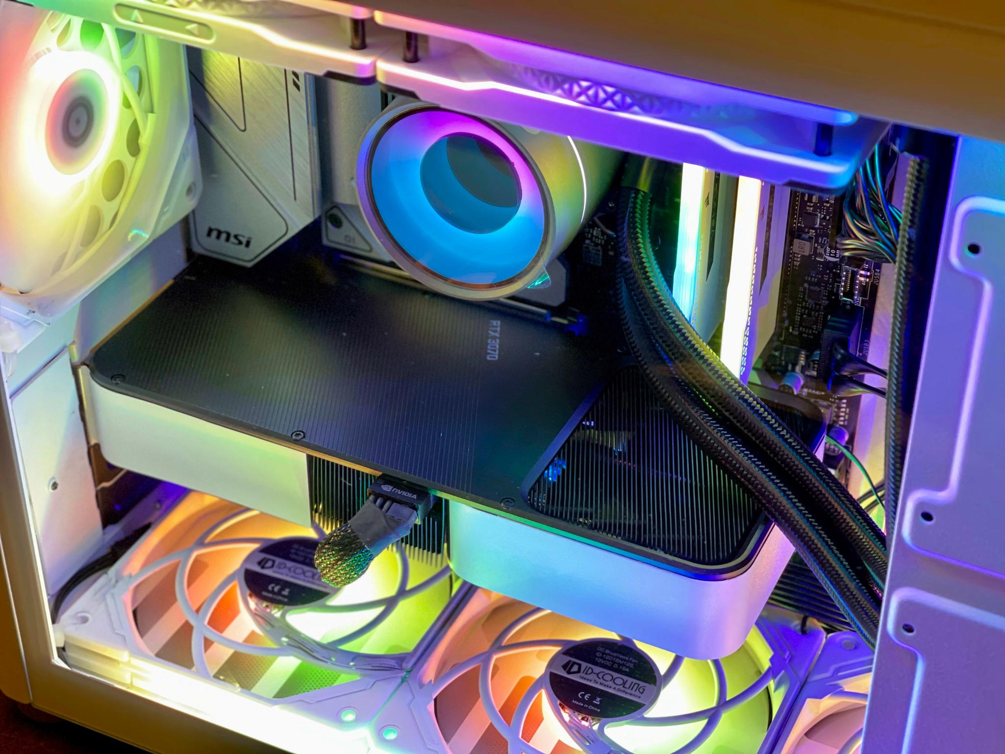 Stay Frosty ❄️ RTX 3070 FE, Intel 12600K, 32GB 3600, 1TB nvMe, MAG Mortar, Wifi 6