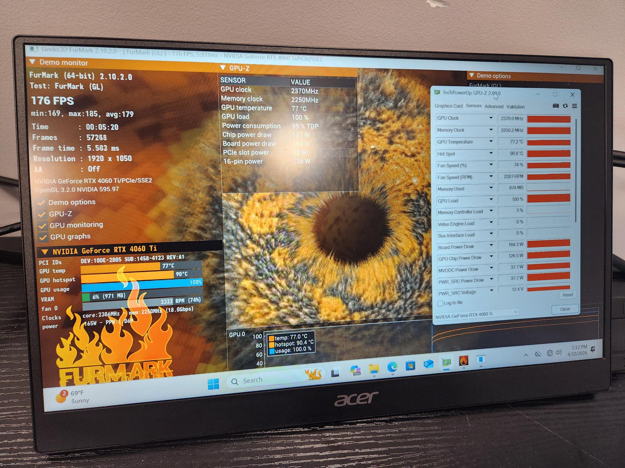 RTX 4060 TI 16 GB / Ryzen 5600 X3d powerhouse travel gaming pc!