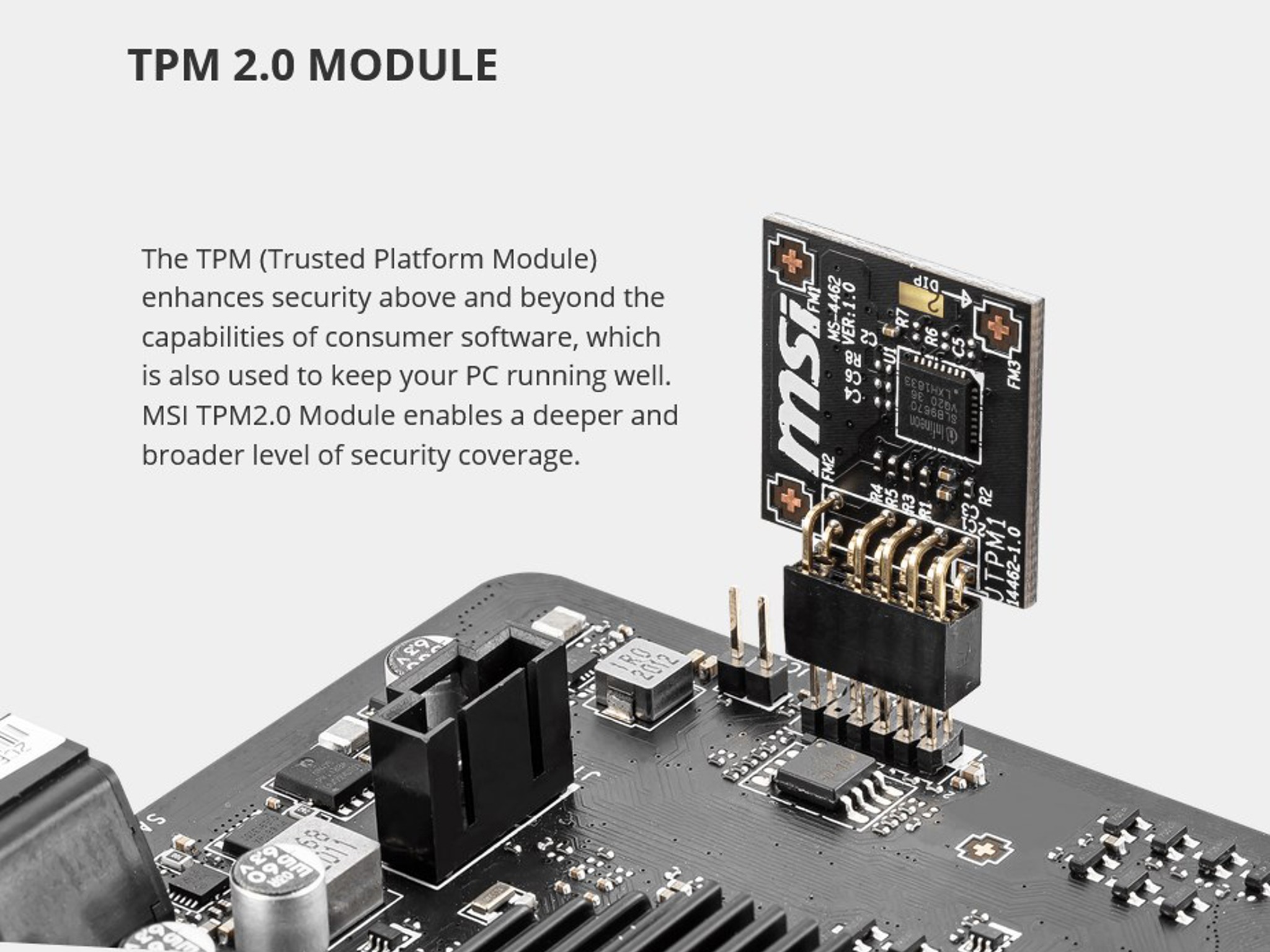 TPM 2.0 Chip installed in a pc you've bought from me