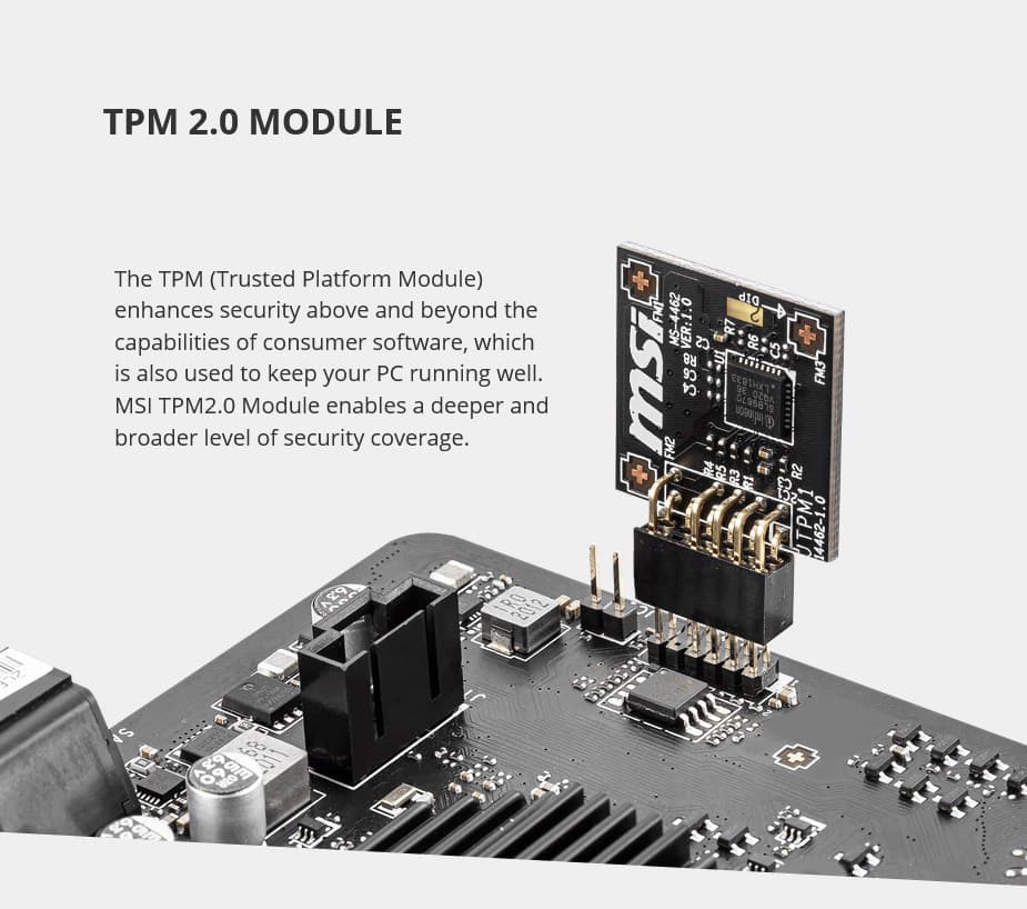TPM 2.0 Chip installed in a pc you've bought from me