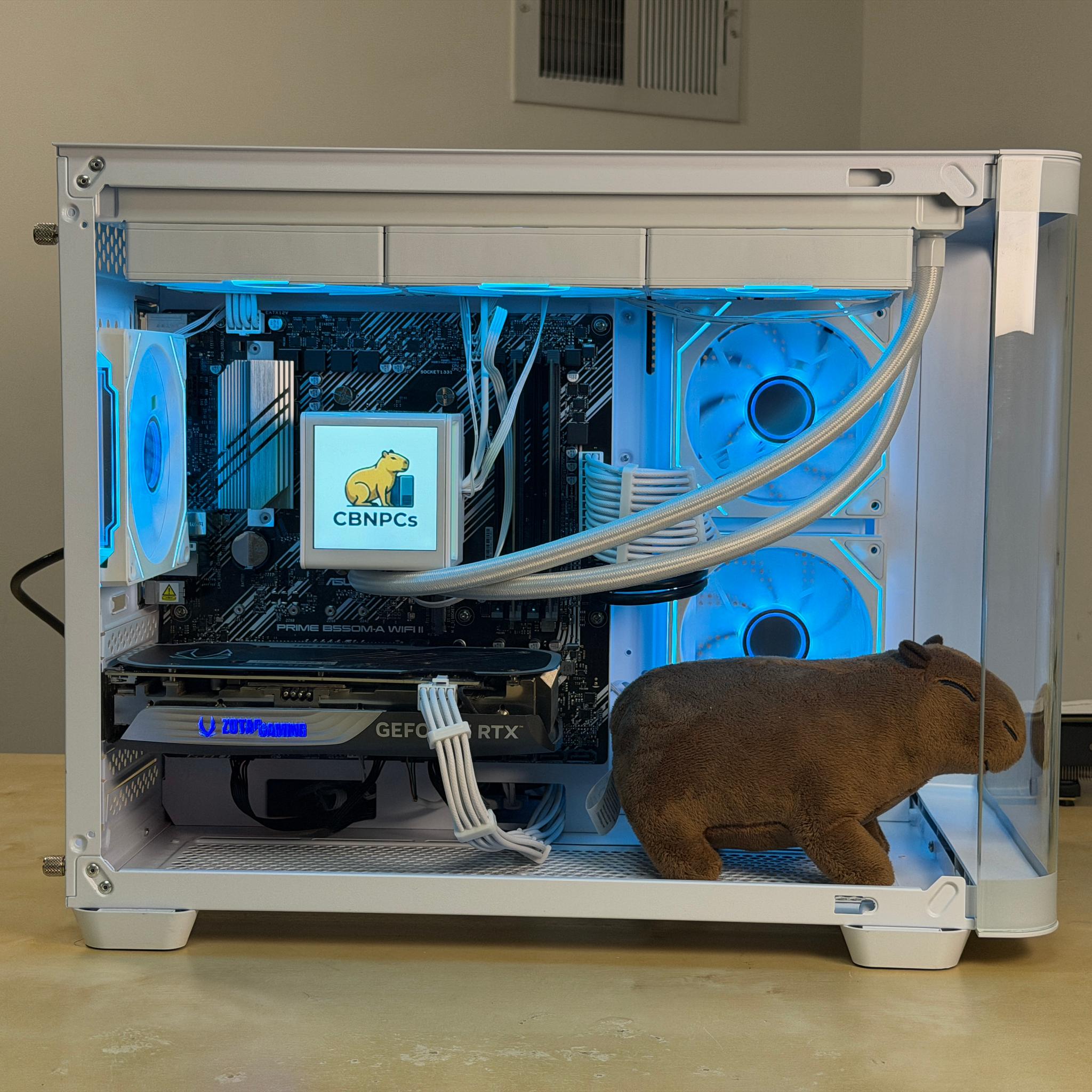 🧊💎 1440p White Gaming PC -  Ryzen 7 5700x / RTX 4070  / 1TB NVME SSD / 32GB Ram / Wifi + Bluetooth