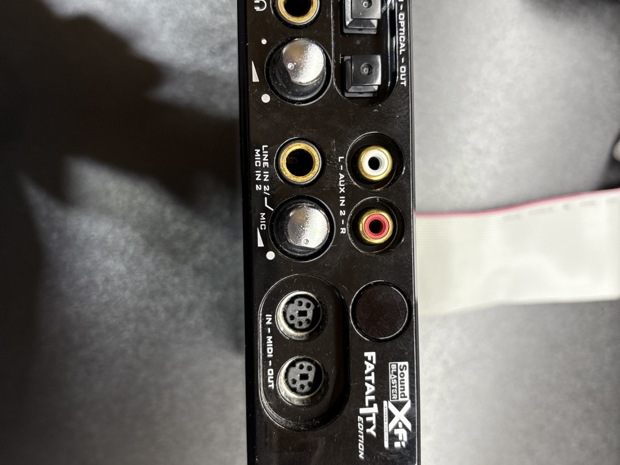 SOLD! Creative Labs Sound Blaster X-FI FATAL1TY Edition SB0460+SB0250