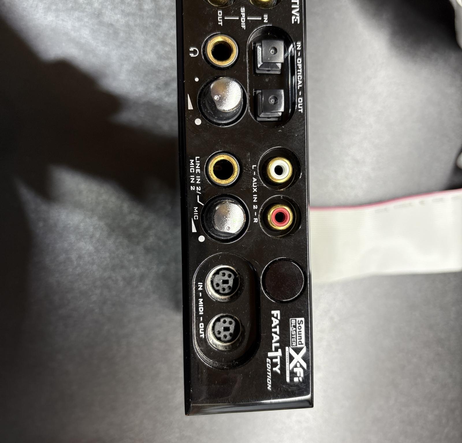 SOLD! Creative Labs Sound Blaster X-FI FATAL1TY Edition SB0460+SB0250