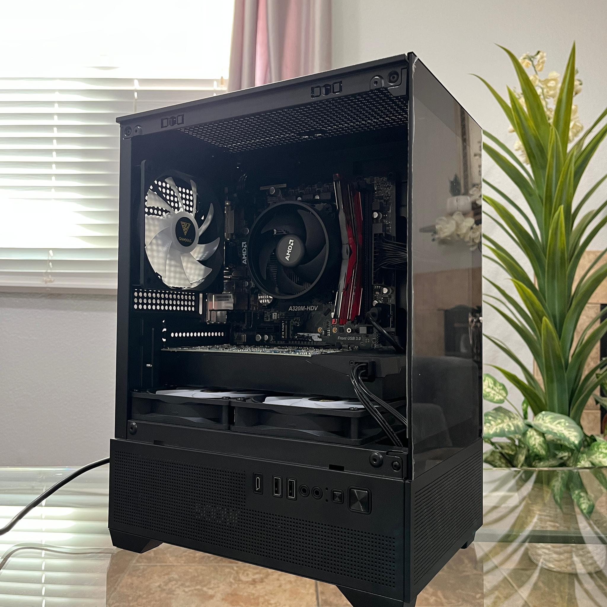 GTX 1060 6GB, Ryzen 5 2600, 8GB RAM | Black RGB Gaming Computer/PC