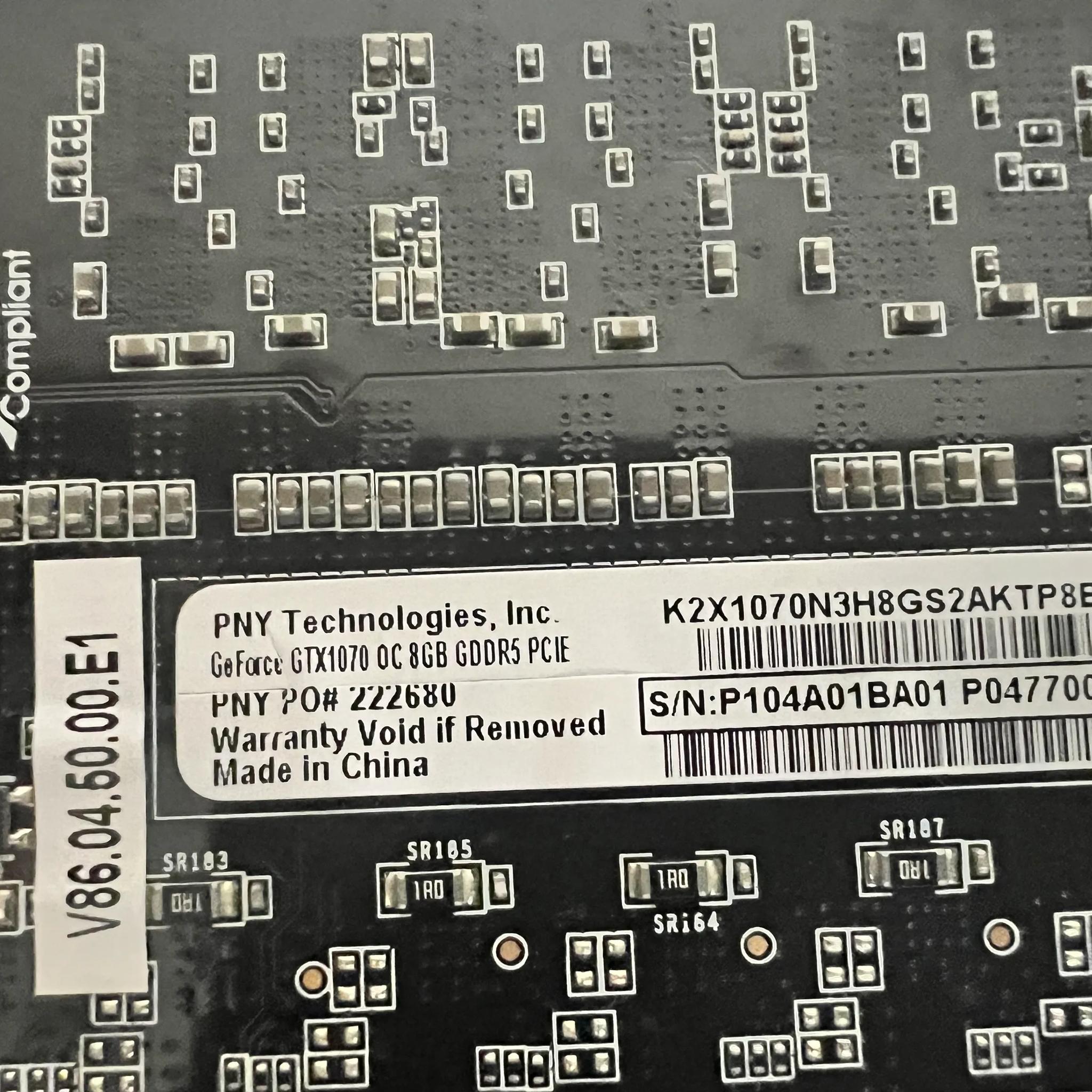 Pny GeForce GTX 1070 8GB OC