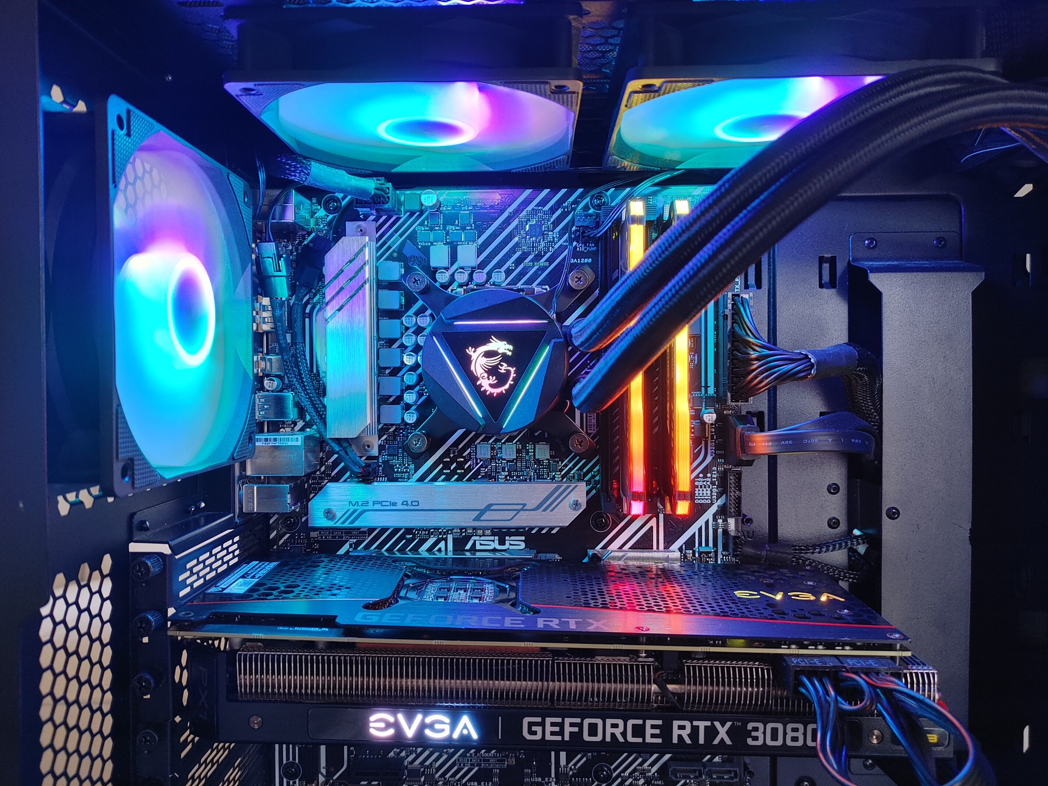 High End Gaming PC i9-11900 RTX 3080 16GB RAM 1TB SSD 3TB HDD