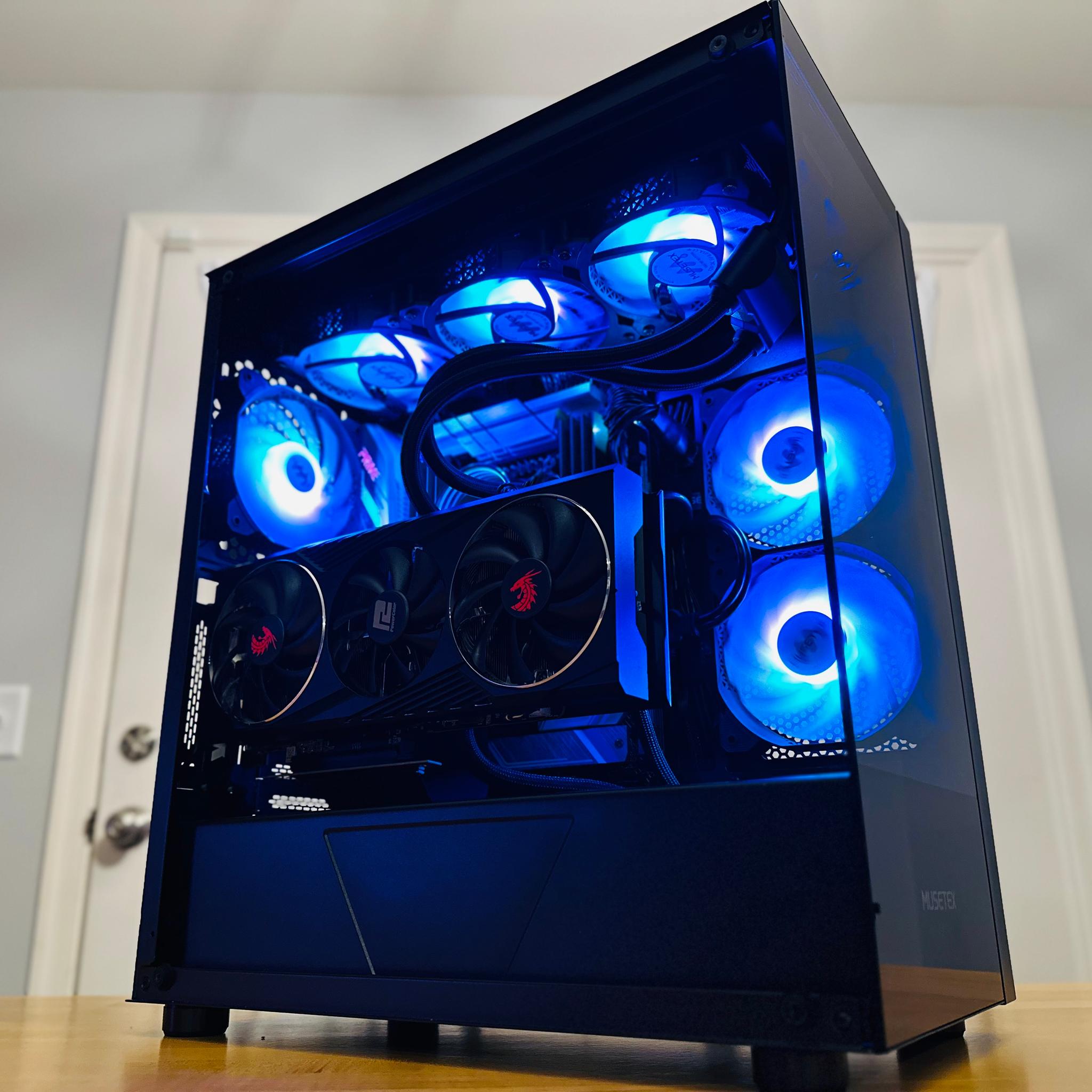 🫨🖤|RX 6800 XT, Core i7 7800x, 64gb DDR4, 1tb SSD, WiFi Equipped AIO Cooled Gaming PC!