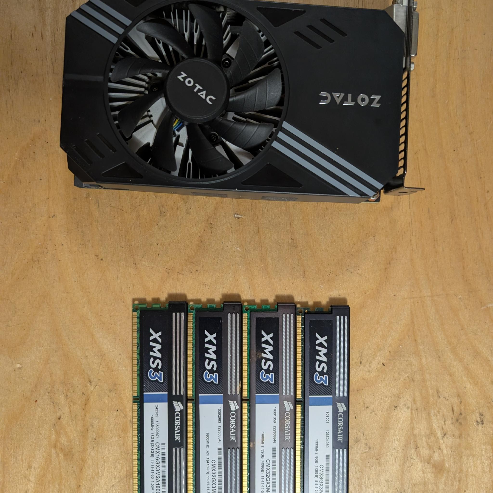 Zotac Nvidia GTX 950 2GB + 32GB DDR3 1333MTs