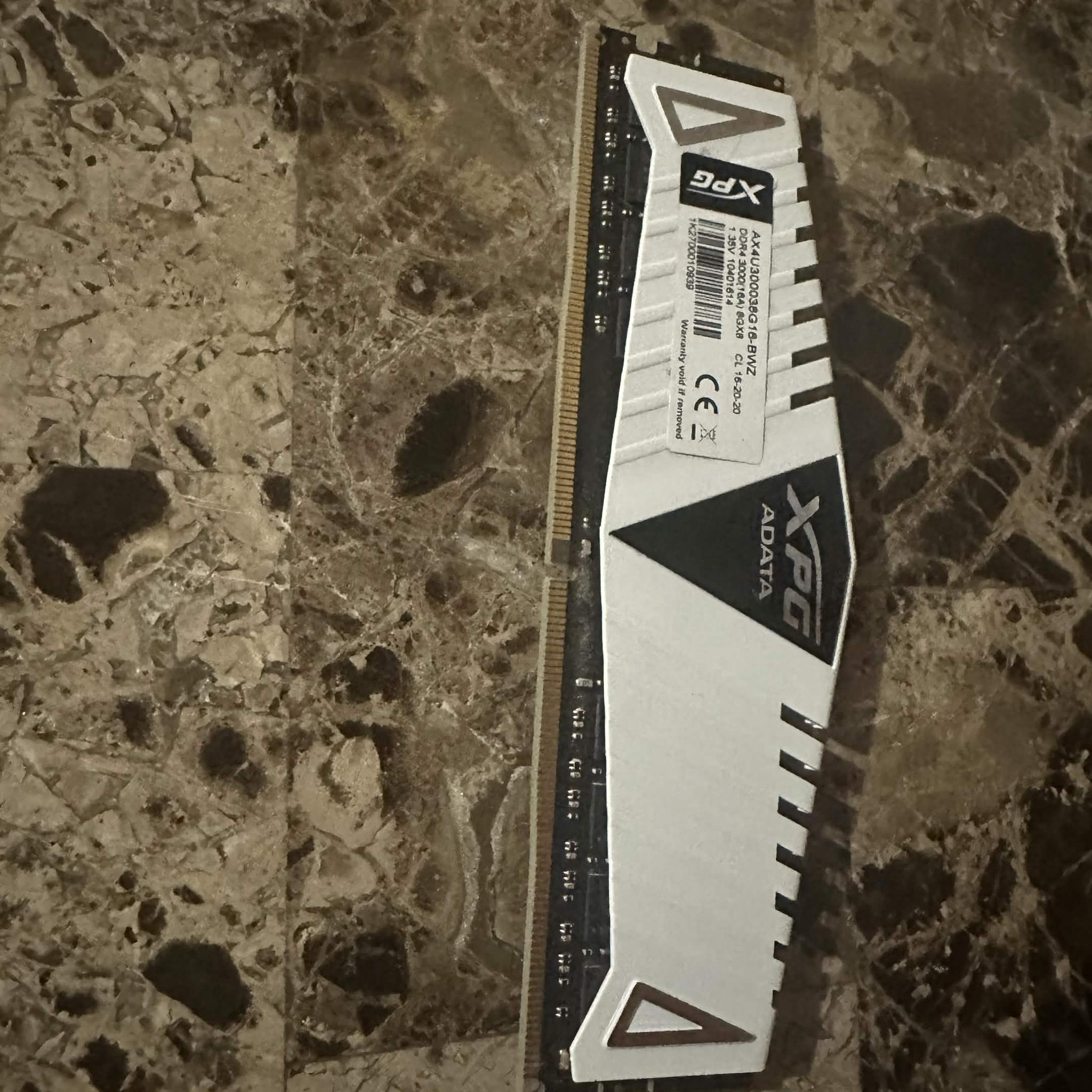 ADATA XPG 8GB DDR4 3000MHz Desktop RAM (White) – Tested Working