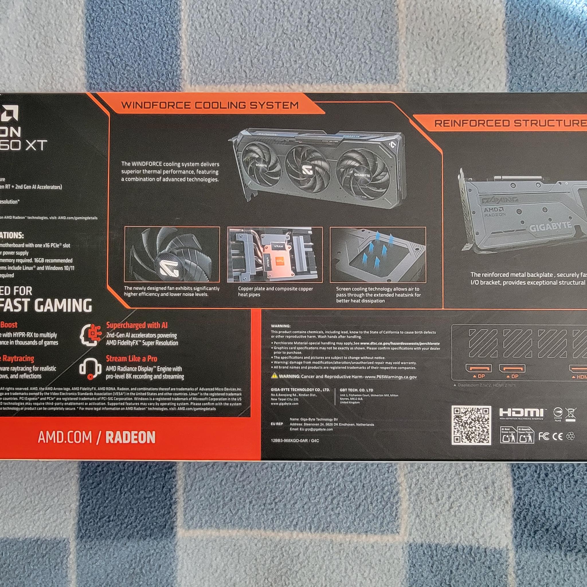 Gigabyte Radeon™ RX 9060 XT GAMING OC 8G New - Open Box