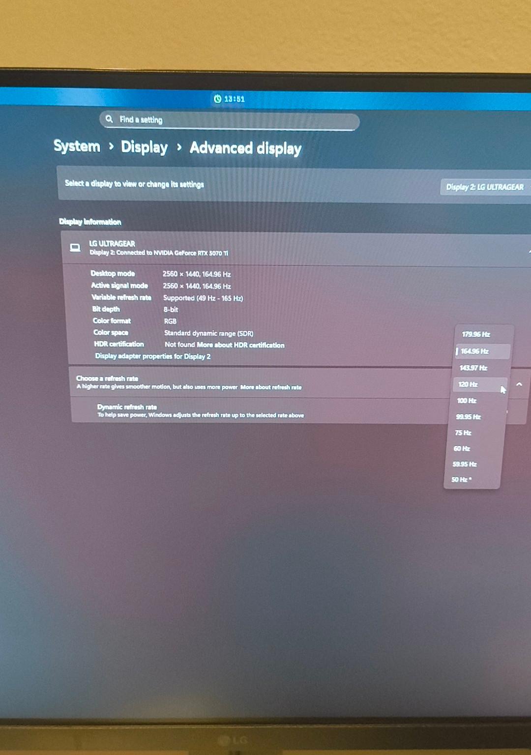 LG 27GP850 27 inch Nvidia G-Sync QHD 2560x1440p IPS 1ms