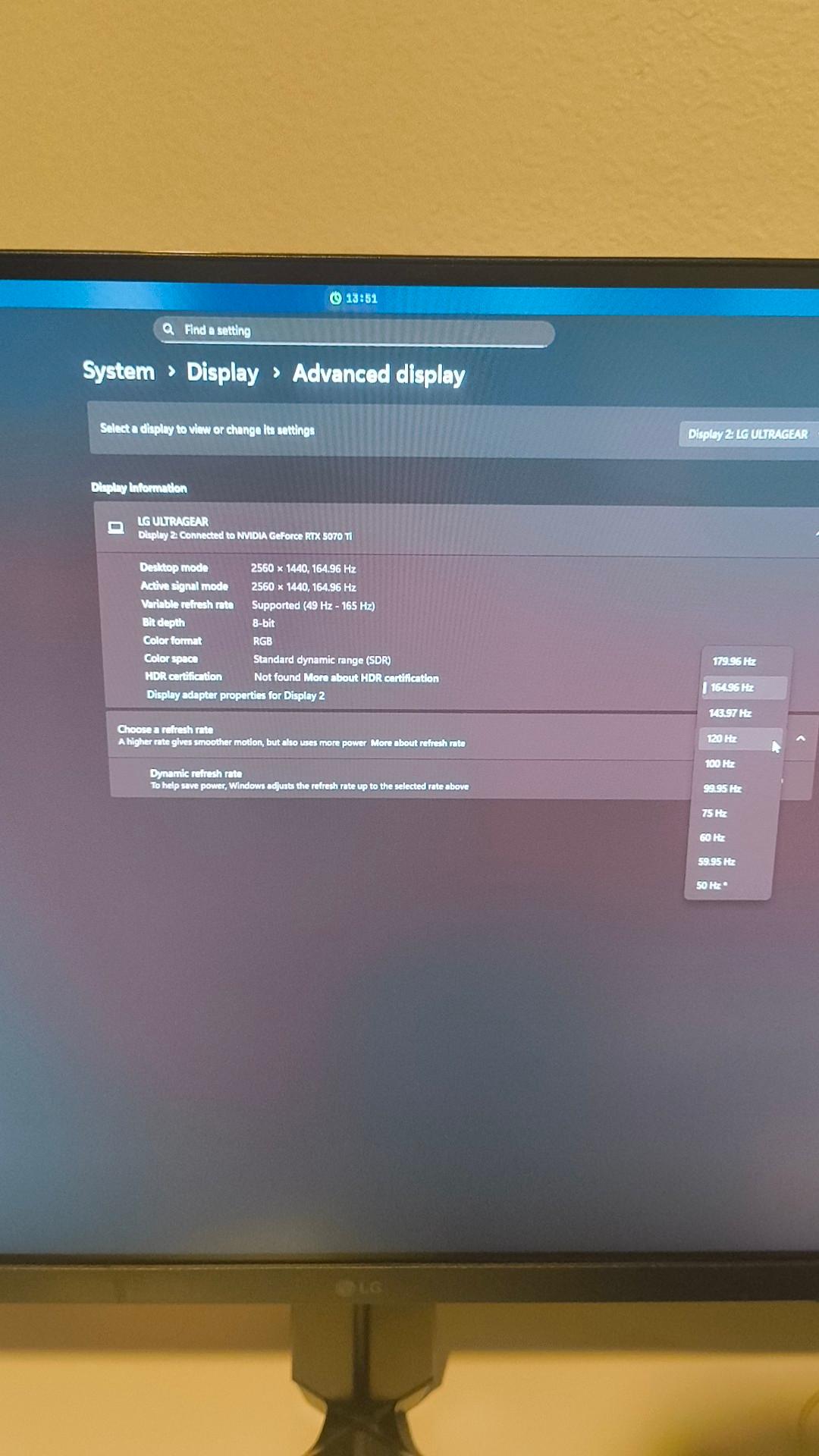 LG 27GP850 27 inch Nvidia G-Sync QHD 2560x1440p IPS 1ms