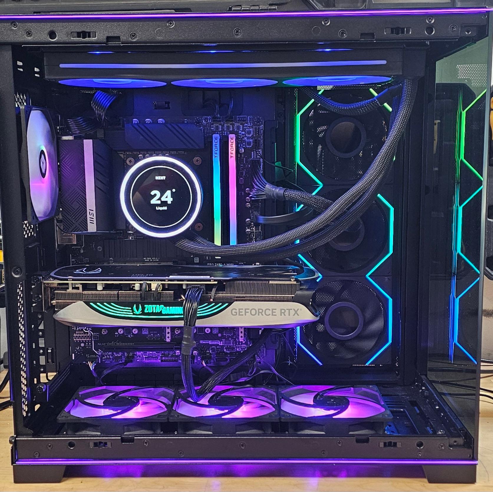 Lian Li PC Case 497 w\ Tempered Glass and 7 RGB Fans