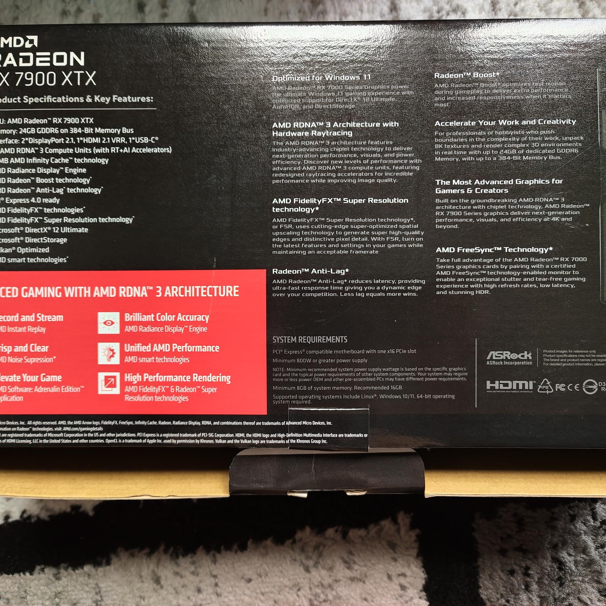 Asrock AMD RX 7900 XTX Reference 24GB GDDR6