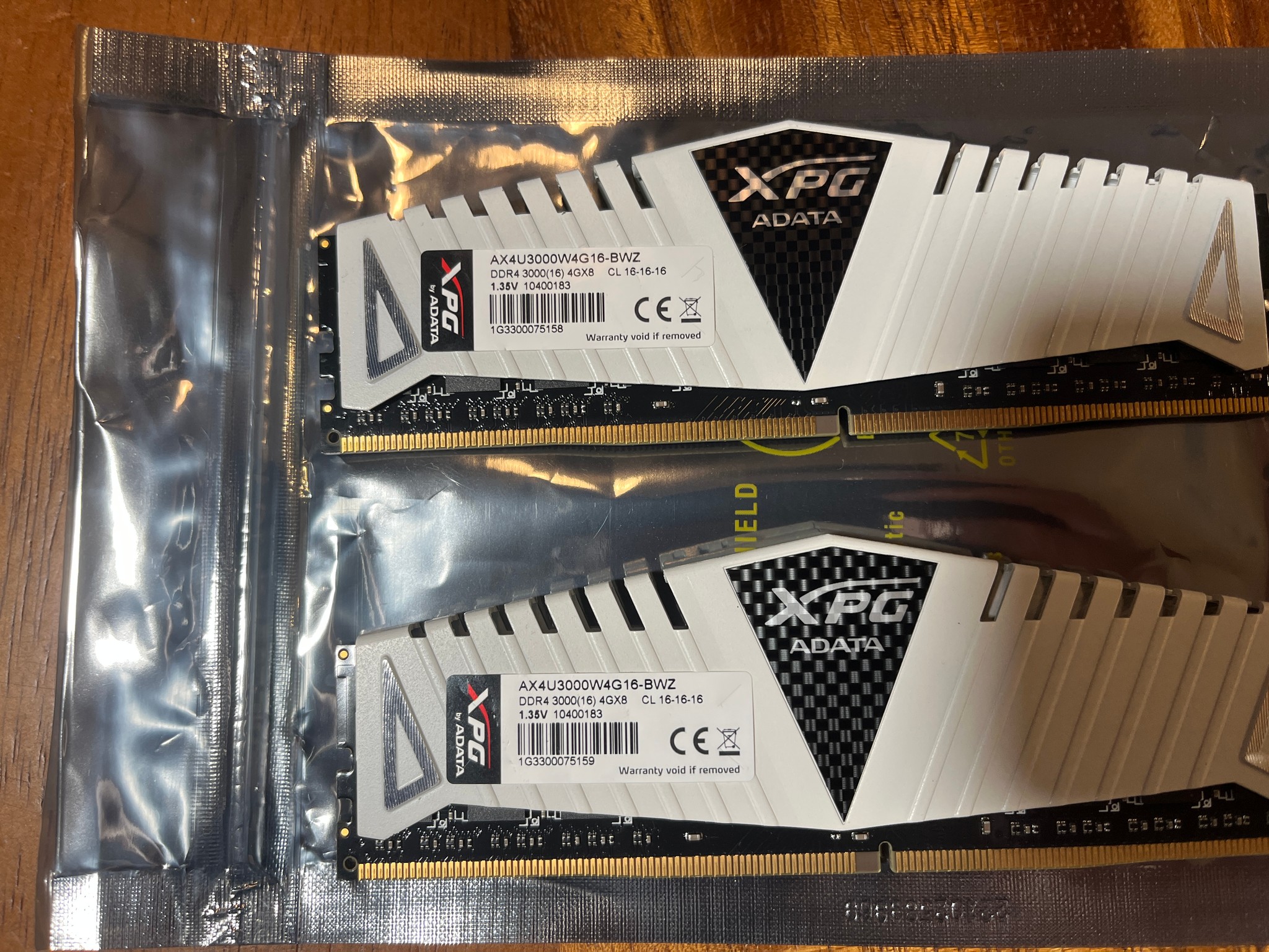 ADATA XPG 8GB (2x4GB) PC4-24000 DDR4 3000MHz Desktop Memory AX4U3000W4G16-BWZ