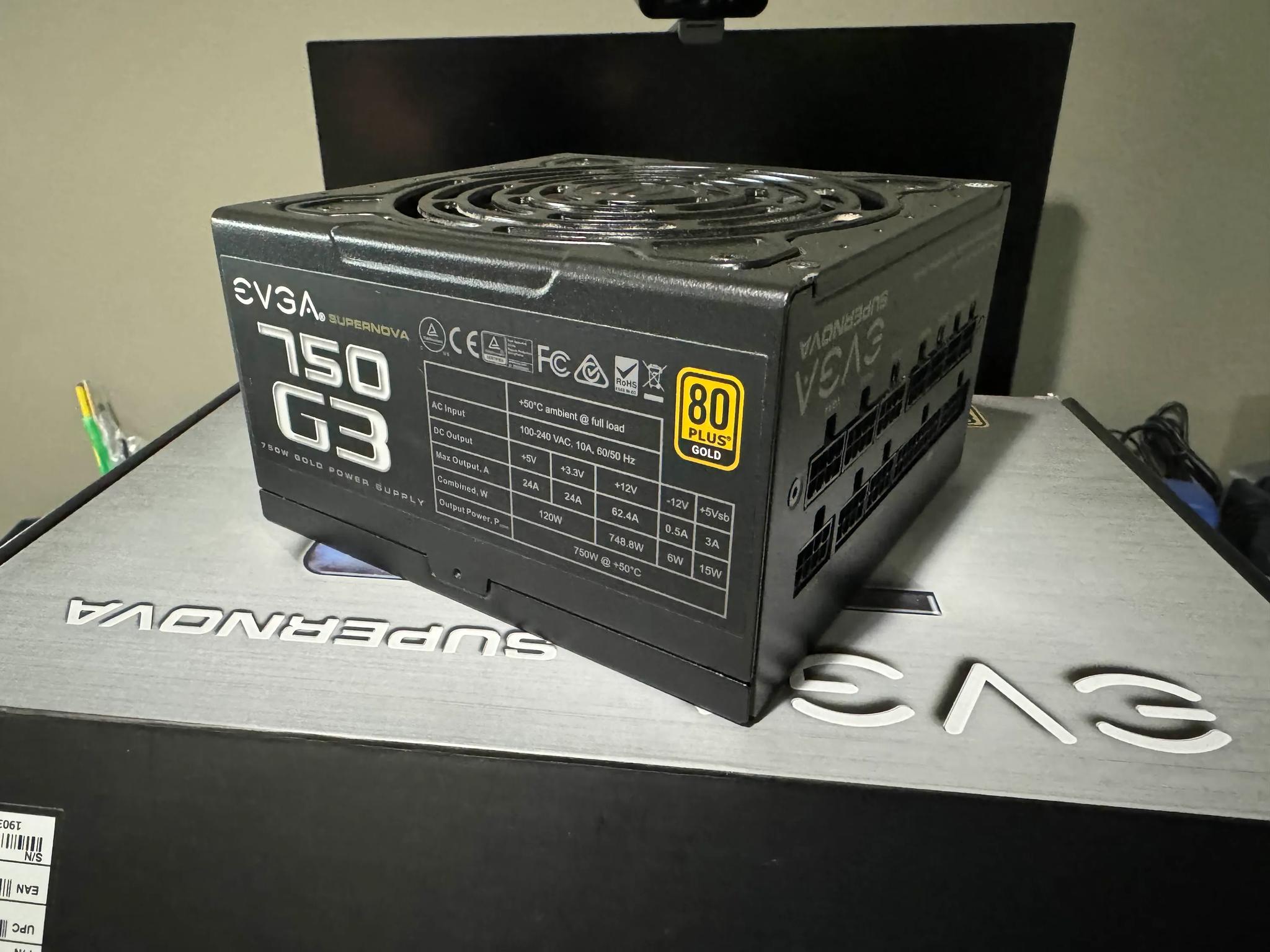 EVGA 750 G3 750W PSU (ALL CABLES AND PACKAGING)
