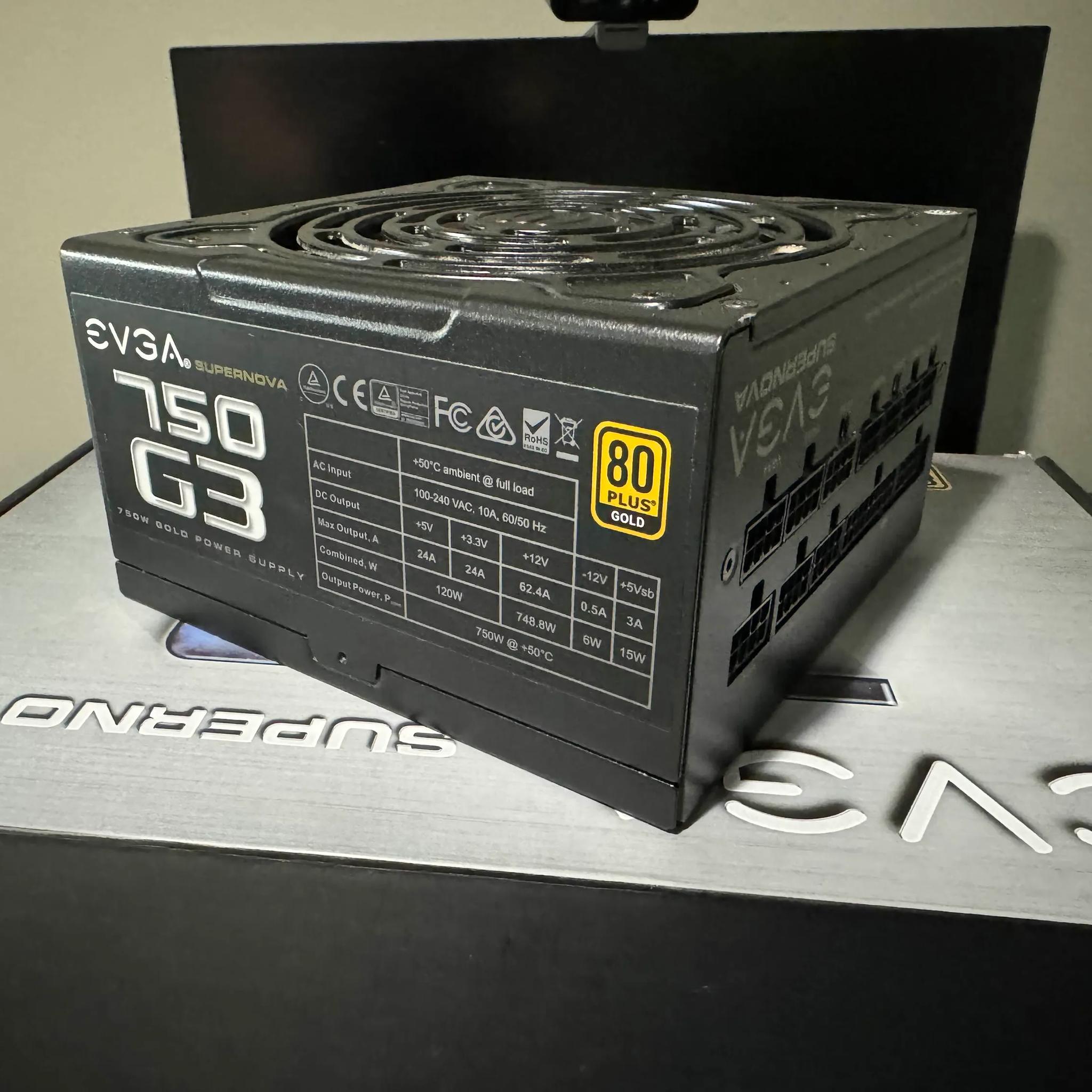 EVGA 750 G3 750W PSU (ALL CABLES AND PACKAGING)
