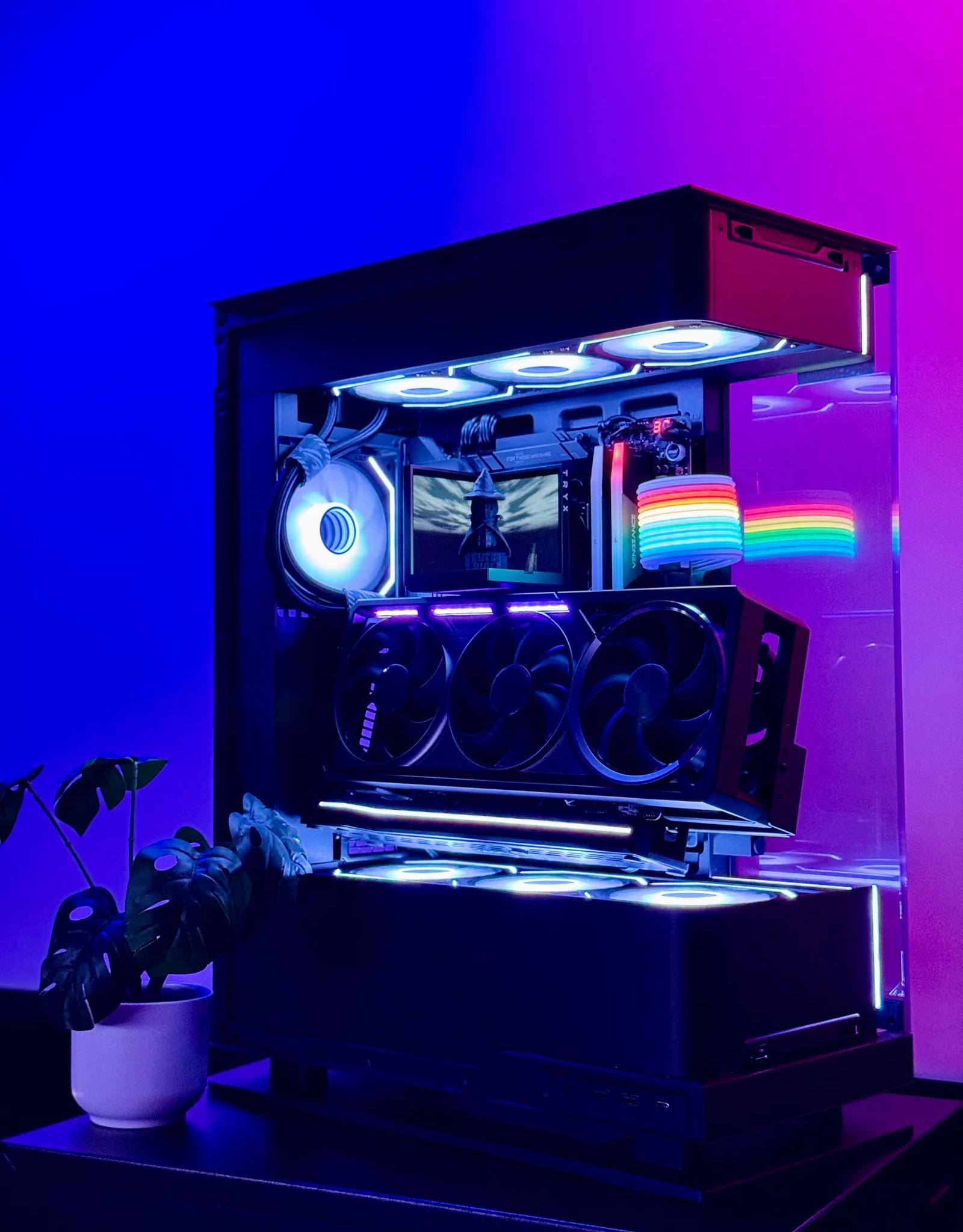 Custom Gaming PC RTX 5080 Ryzen 7 9850X3D 96GB DDR5 2TB SSD Windows 11 Pro  Copy title