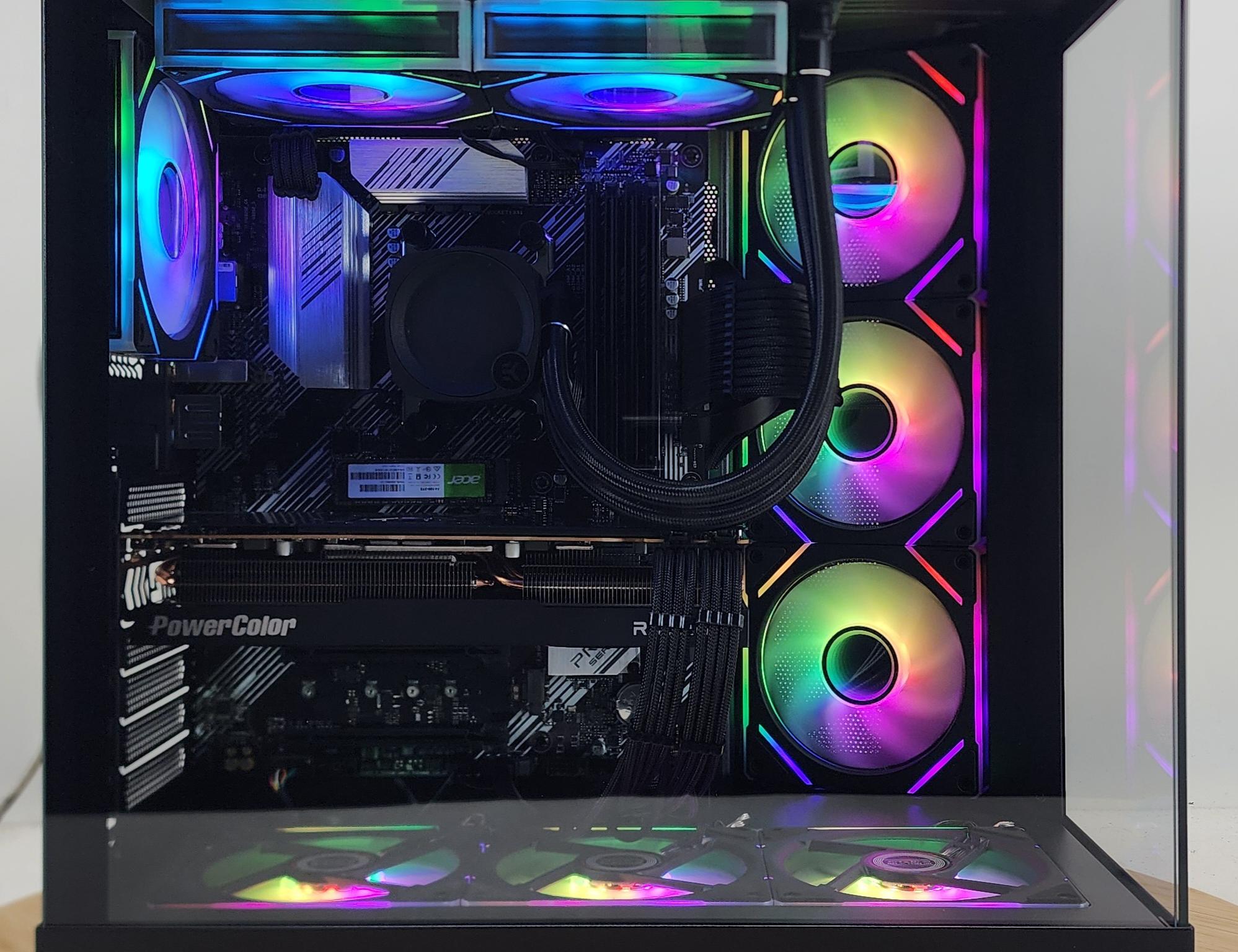 Gaming PC Ryzen 9 5900XT 32GB RAM 2TB SSD RX 7800 XT 16GB Windows 11 Computer