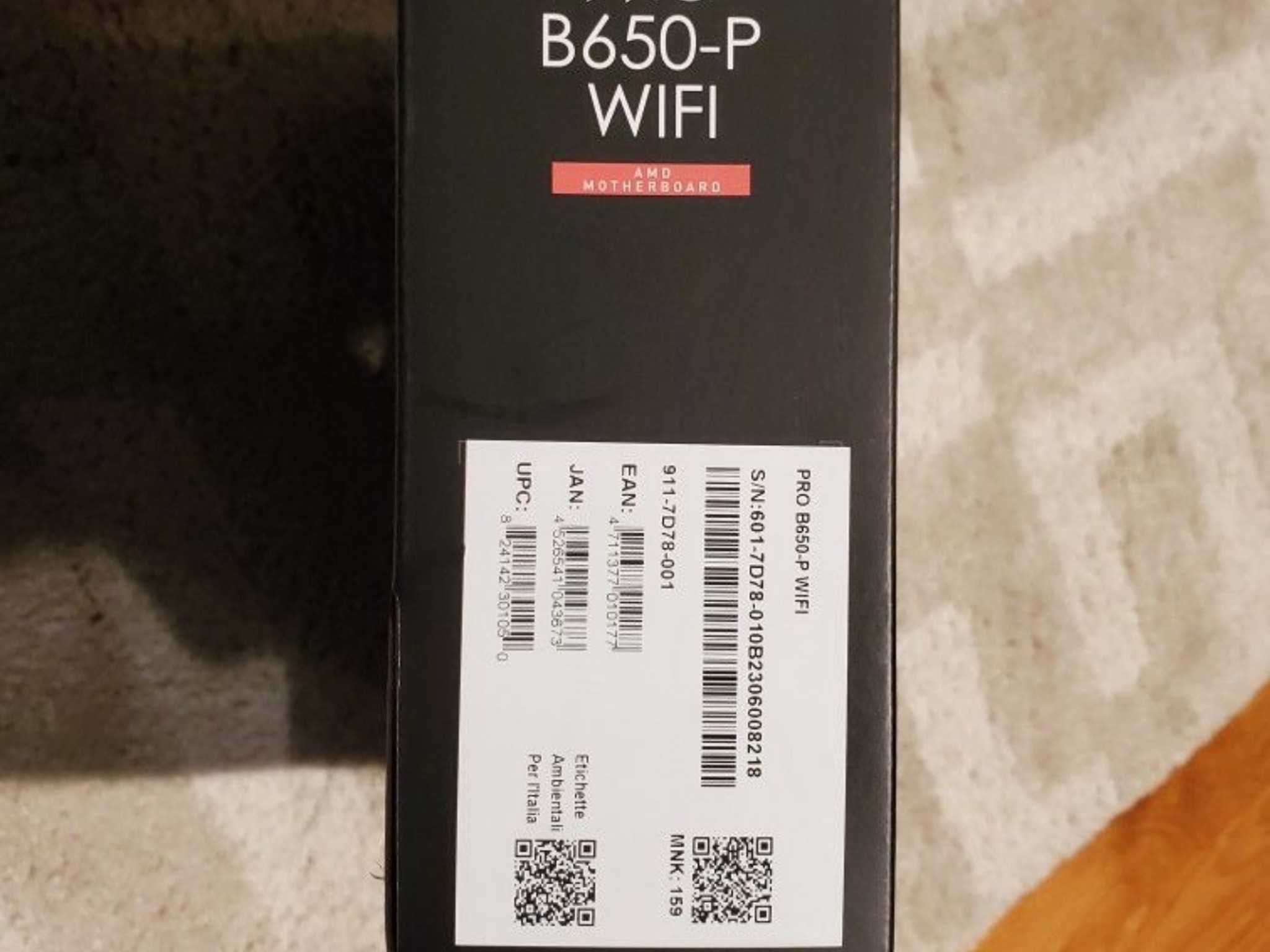 MSI PRO B650-P WIFI AM5 ATX