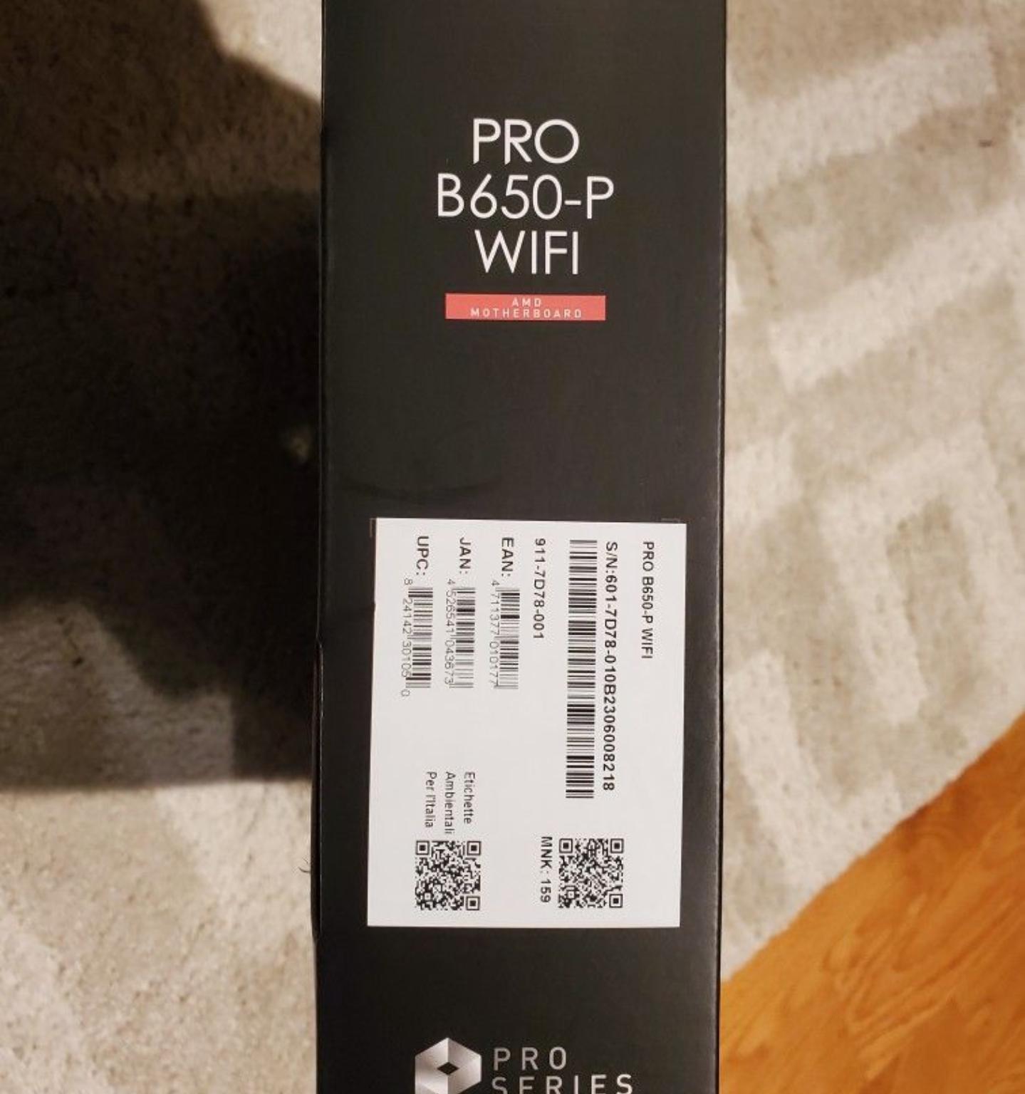 MSI PRO B650-P WIFI AM5 ATX