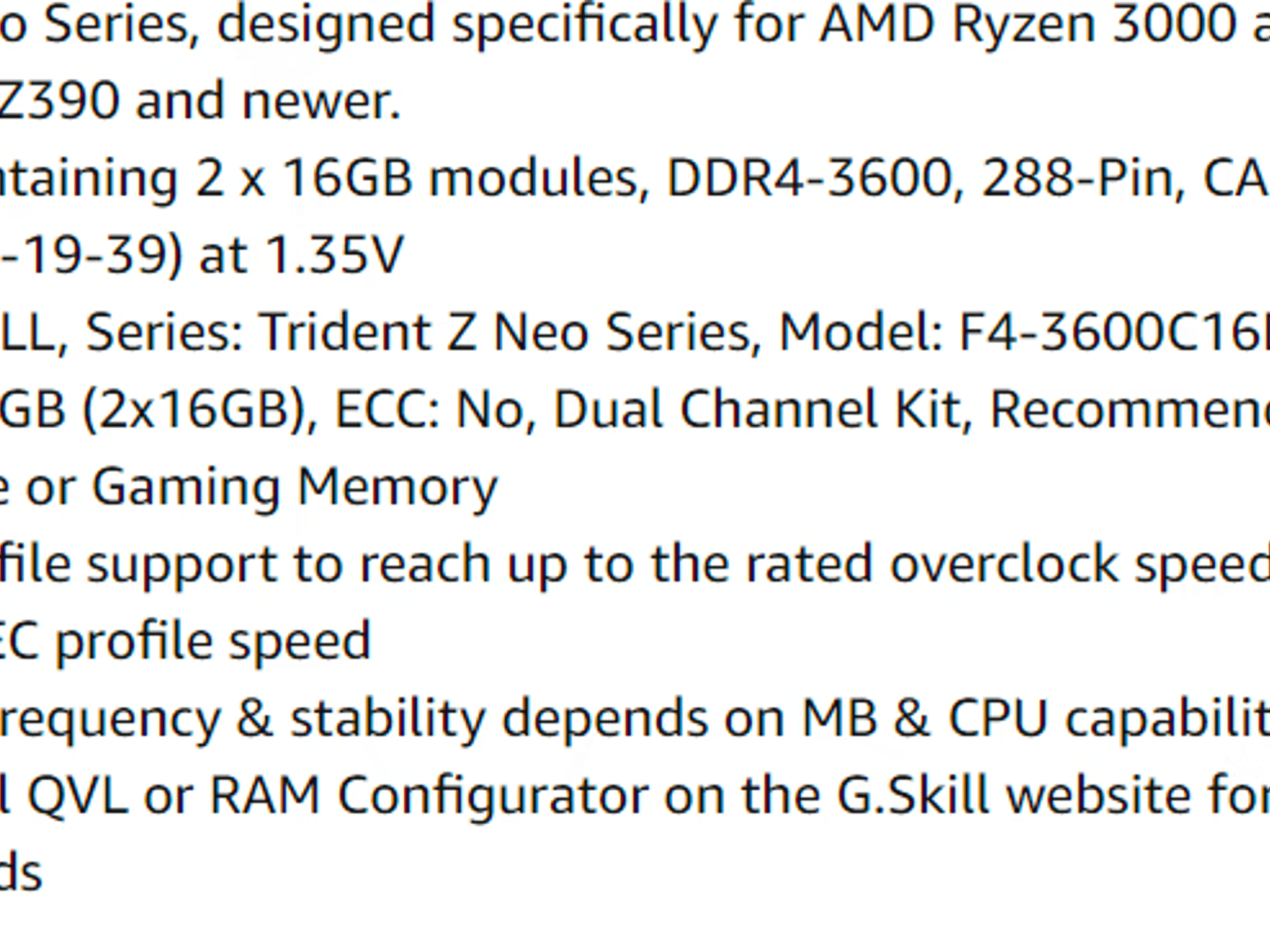 G.Skill Trident Z Neo Series 32GB (2 x 16GB) 