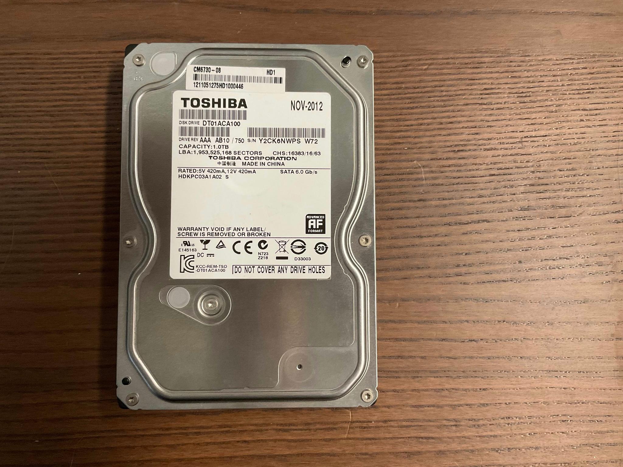 Lot of Mixed 1TB 3.5" HDDs