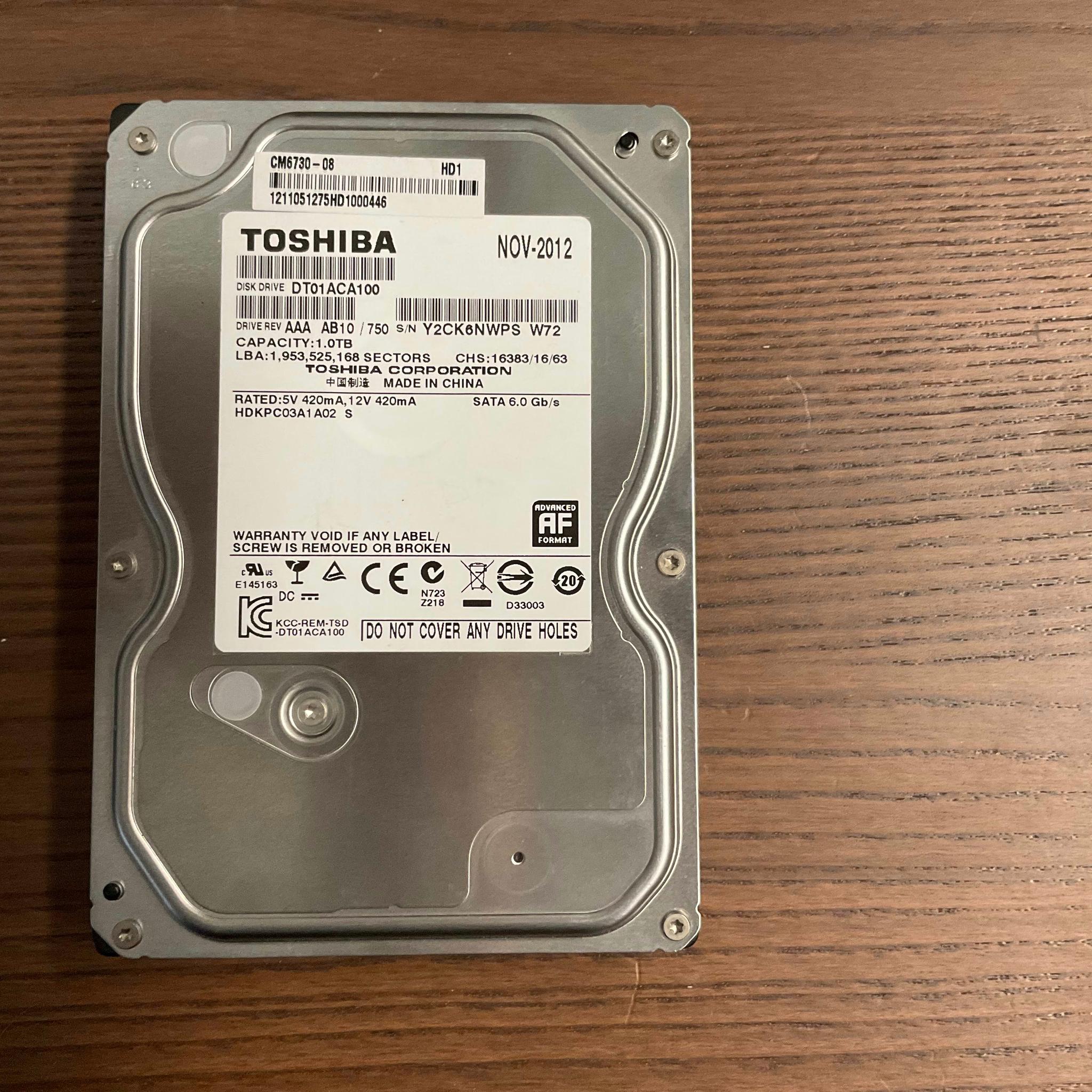 Lot of Mixed 1TB 3.5" HDDs