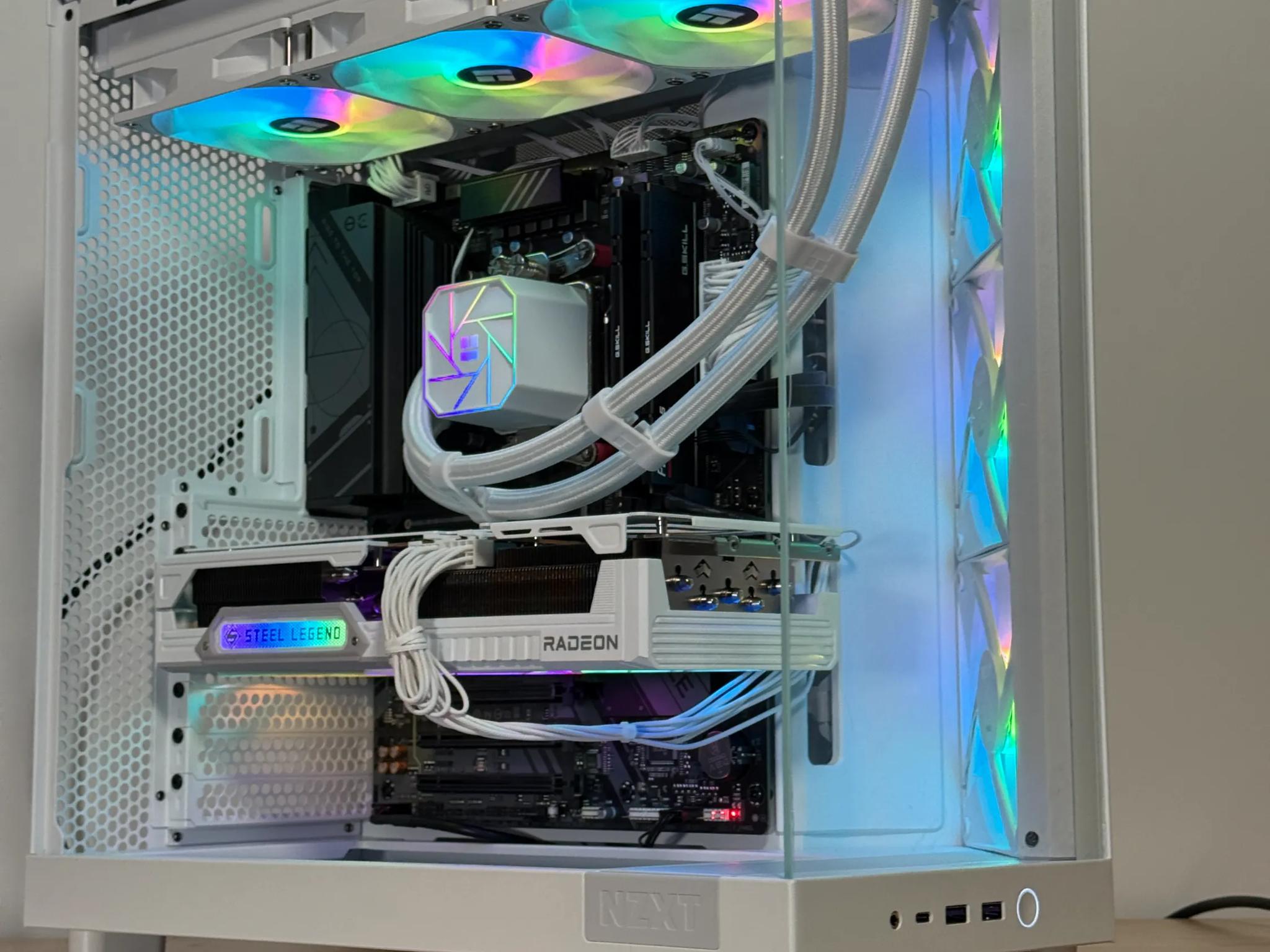 RX 9070XT STEEL LEGEND Ryzen 7 7800x3d Gaming PC