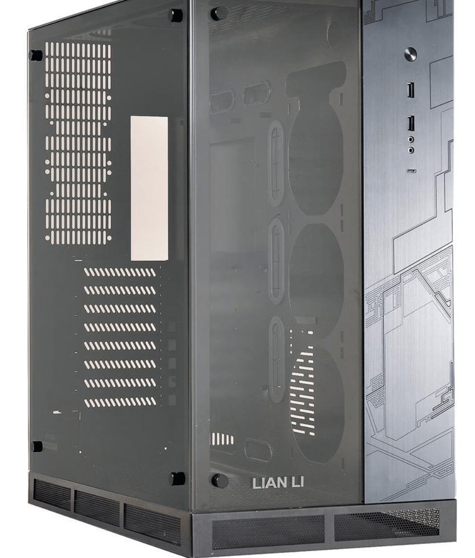 NEW LIAN LI PC-O11 WGX ROG Certified Edition Computer Case (Black Aluminum, Steel & Tempered Glass)