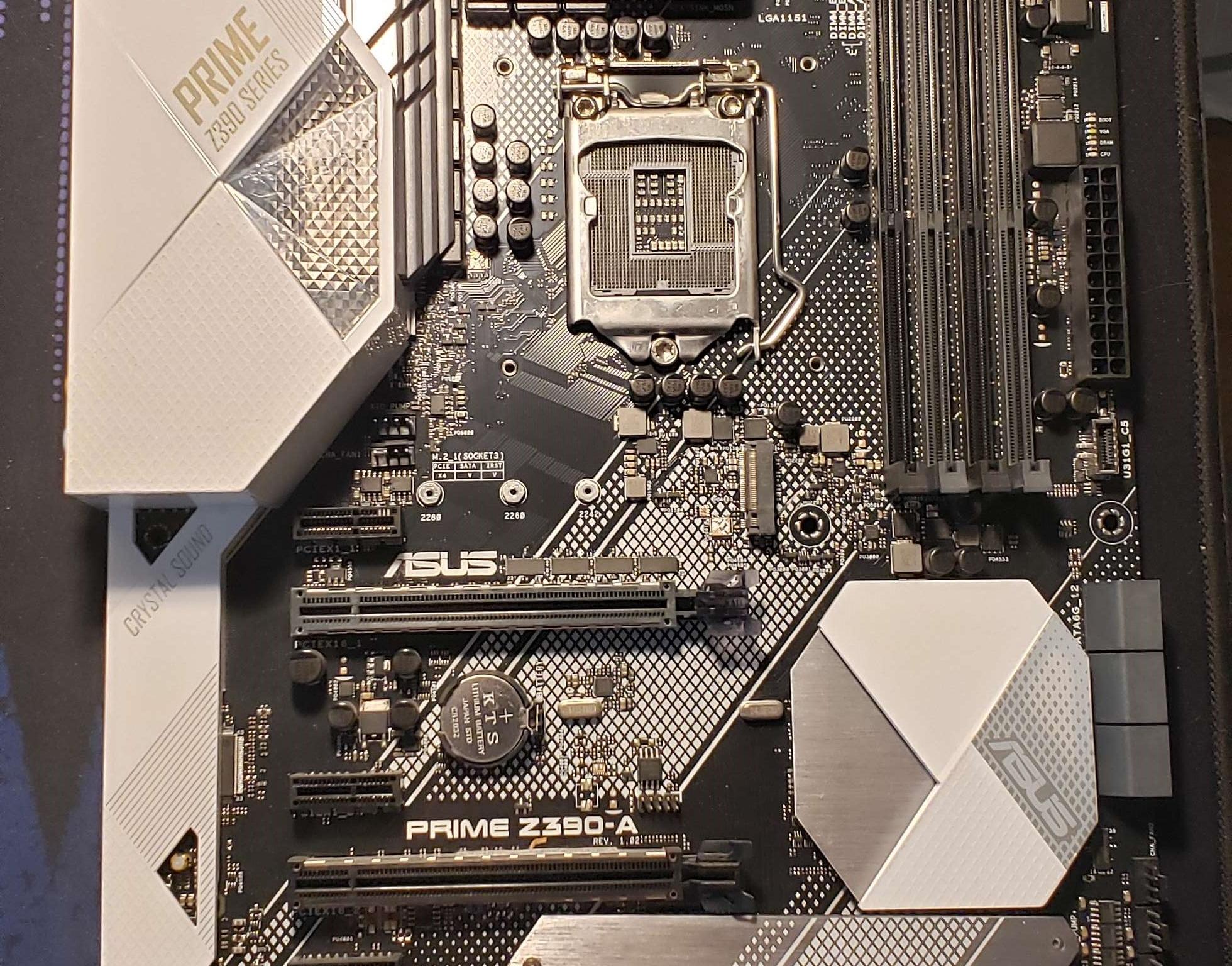 [USED] ASUS Prime Z390-A Motherboard LGA1151 (Intel 8th And 9th Gen) ATX DDR4 DP HDMI M.2 USB 3.1