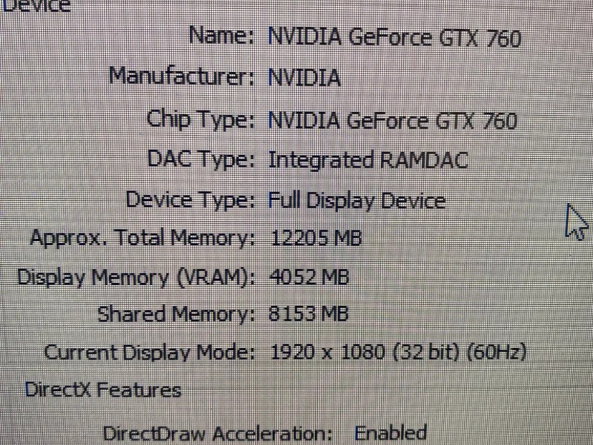 EVGA GeForce GTX 760 SC ACX Cooler 4GB GDDR5 Graphics Card 04G-P4-2768-KR