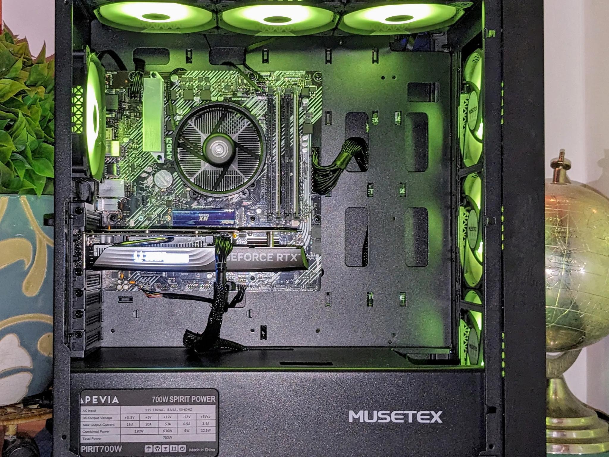 🔥⚫️DeNt SALE⚫️| RTX 4060| Ryzen 5| 32GB DDR4 RAM| 1TB NVMe| Windows 11 Pro