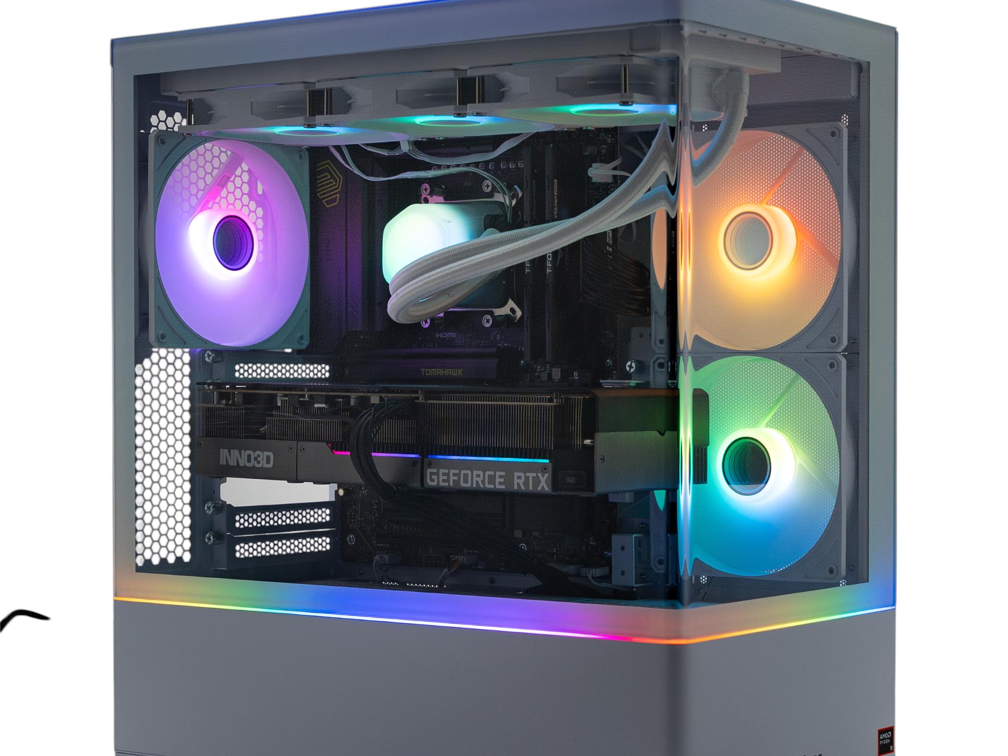White PowerSpec | RTX 4080 16GB | Ryzen 7 7800X3D | 32GB DDR5 | 2TB NVMe | Win 11 Pro |