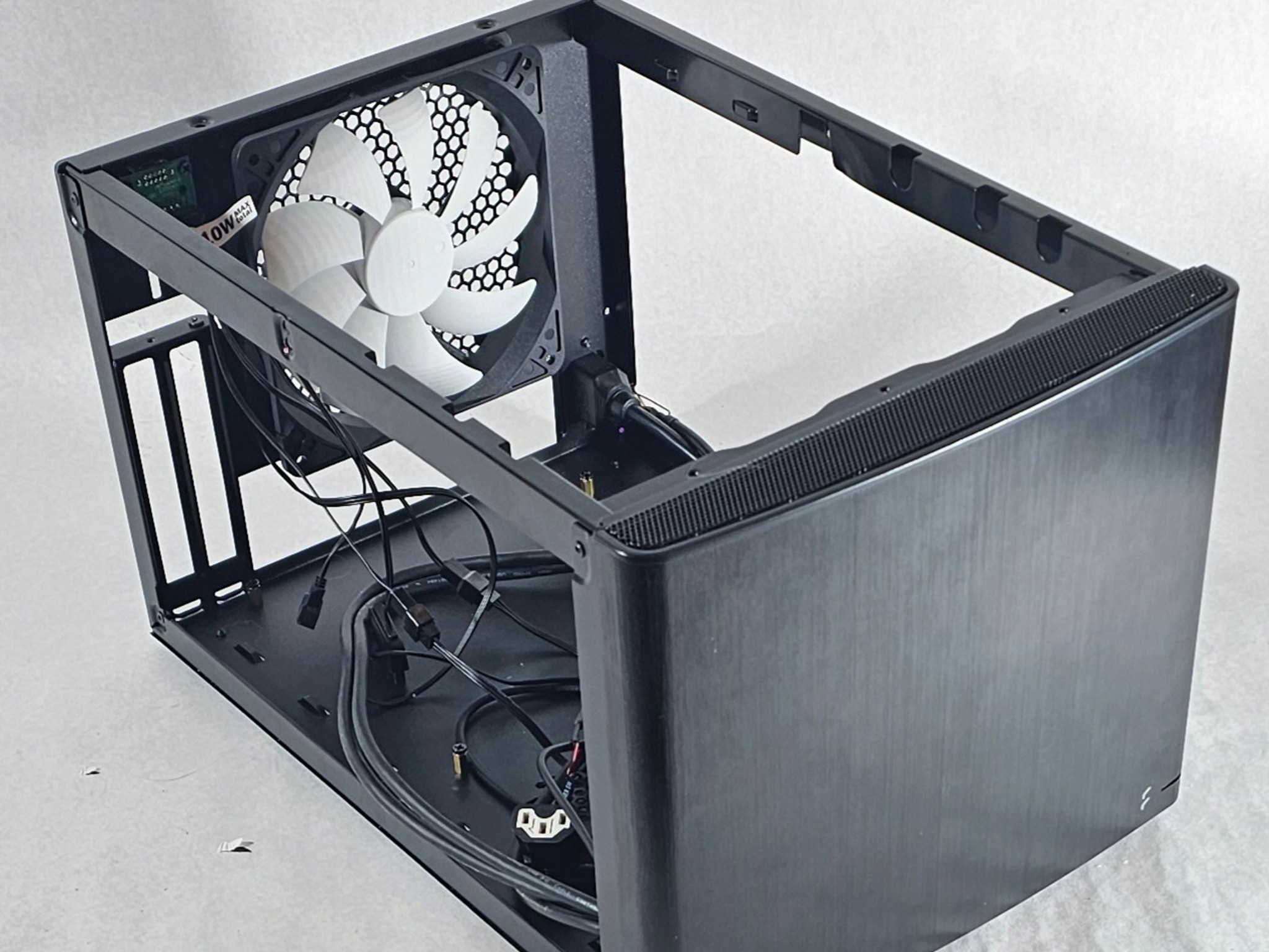 Black ITX PC Case w/ 3 Fans
