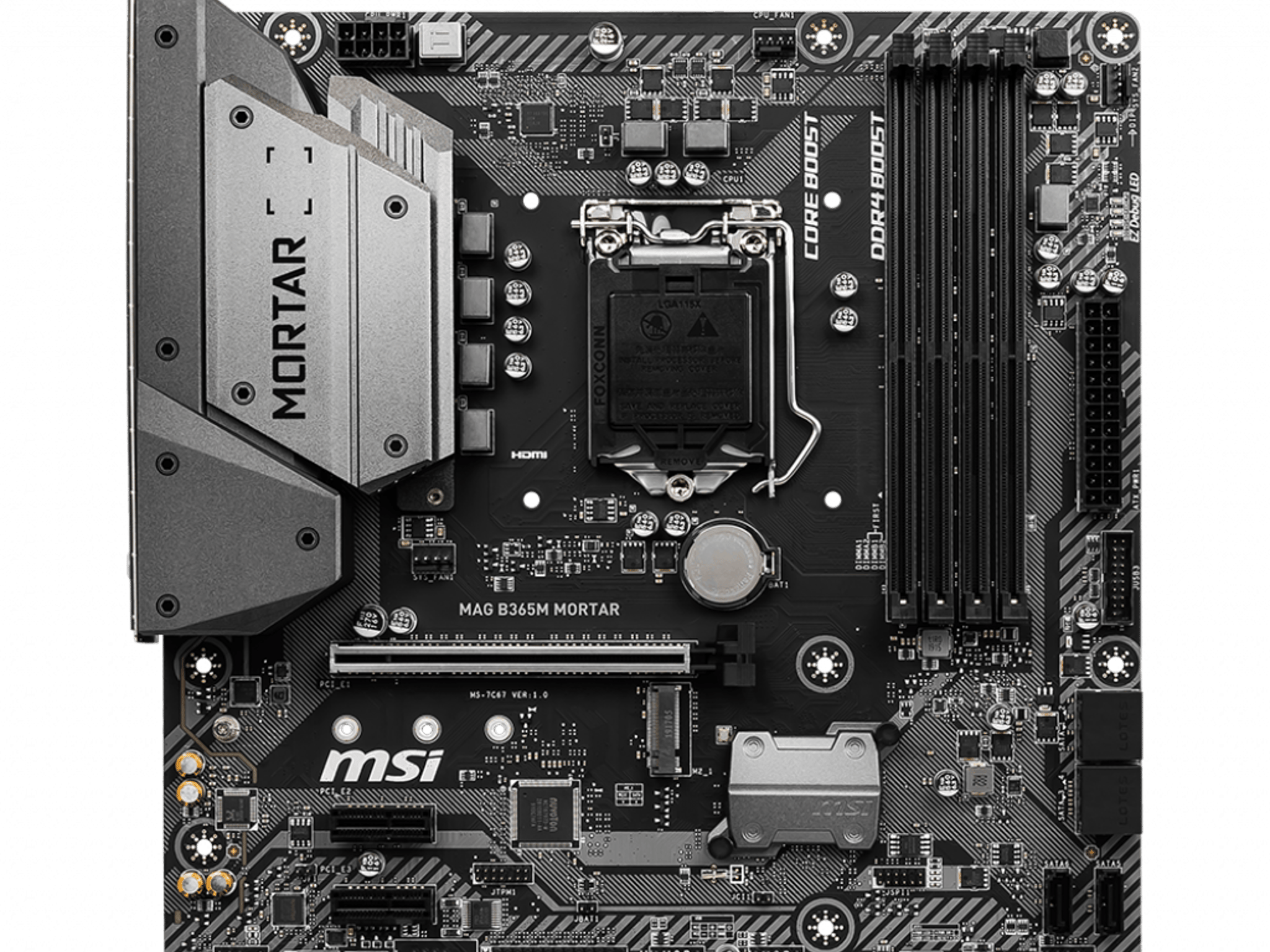MSI MAG B365M MORTAR Intel B365 1151 LGA MicroATX M.2 Desktop Motherboard A