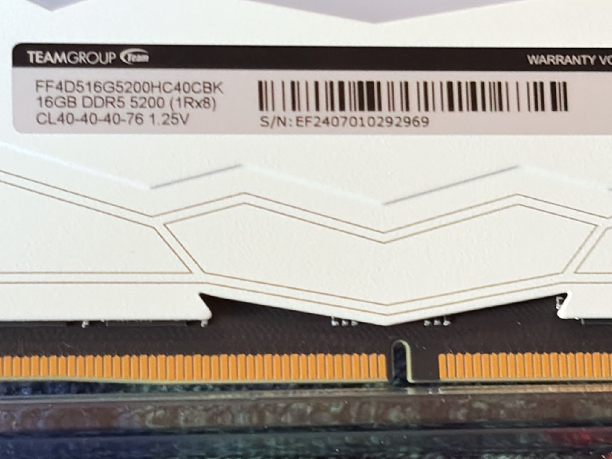 TForce Delta DDR5 6000MHz 1x16gb Gaming PC Memory Ram