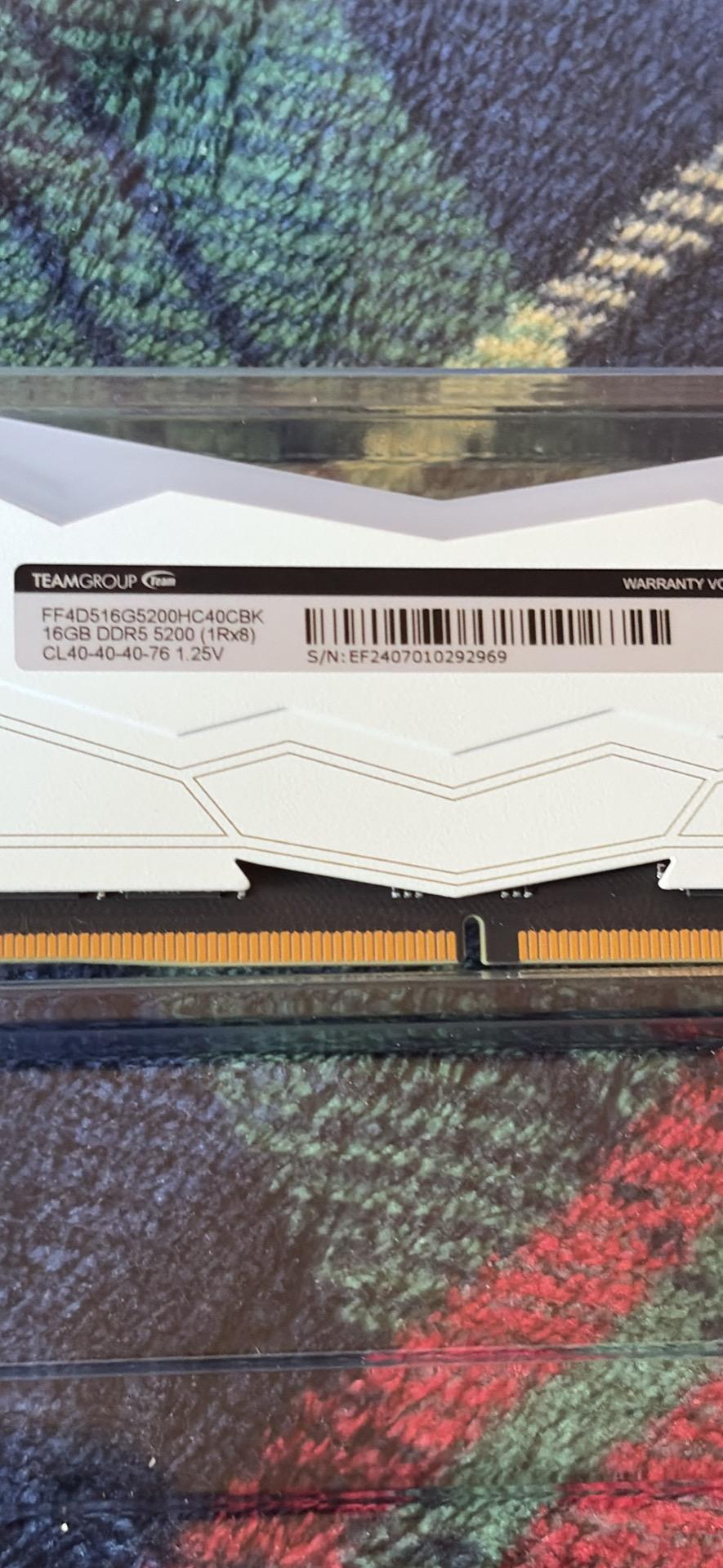 TForce Delta DDR5 6000MHz 1x16gb Gaming PC Memory Ram