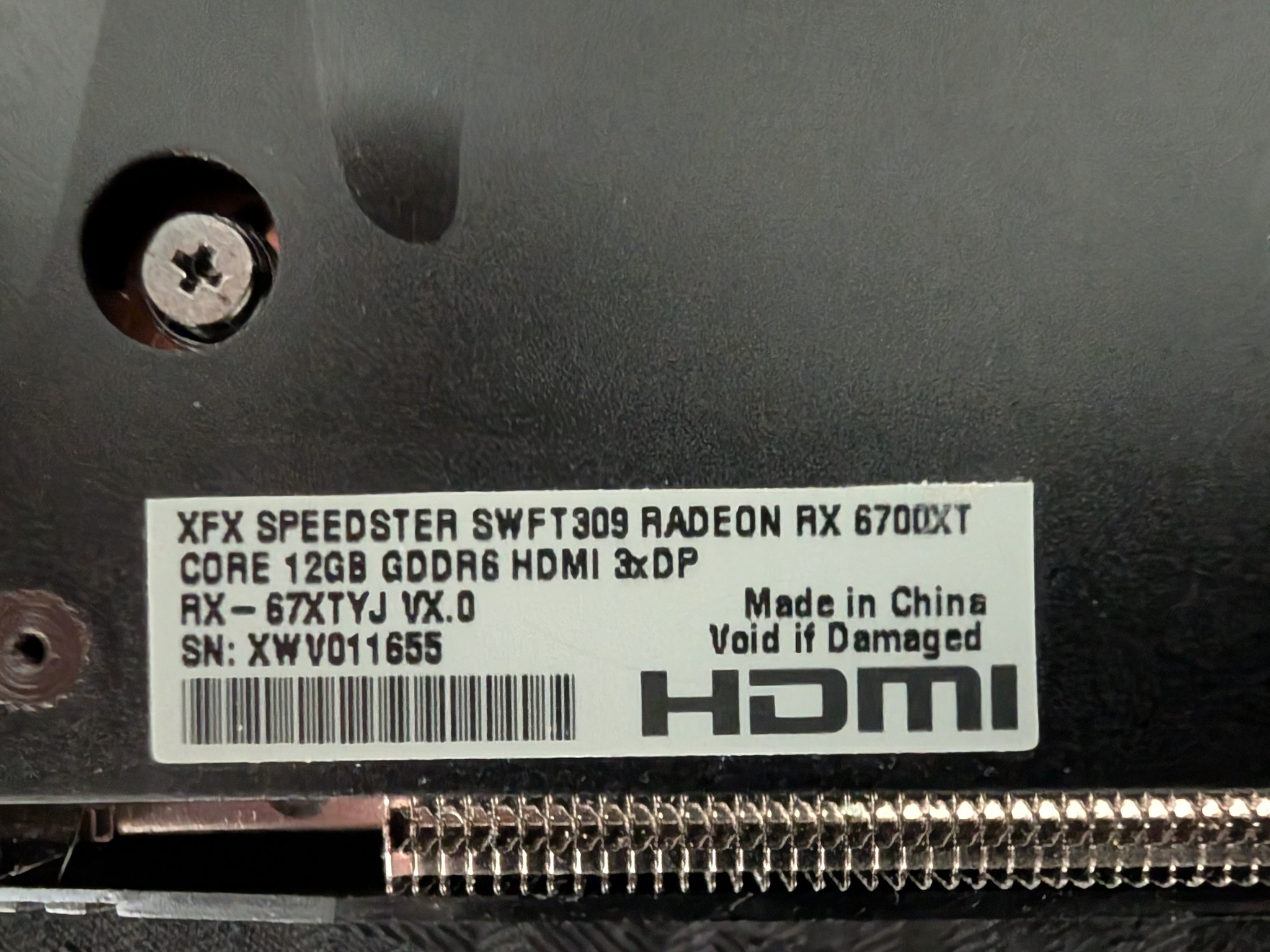 XFX Speedster QICK 319 BLACK RX 6700 XT
