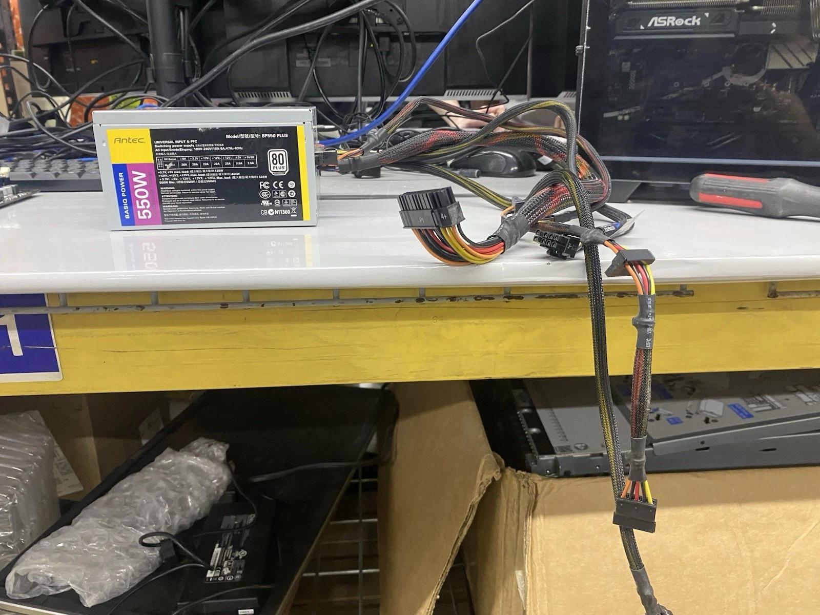 Antec BP550 Plus 550W 80 PLUS ATX Power Supply Semi-Modular PSU w/ Cables