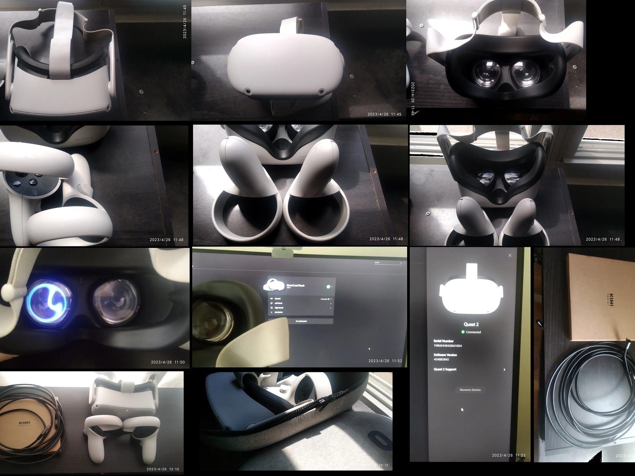 Oculus Meta Quest 2 - 256GB model with two controllers and 16ft Link cable for PCVR