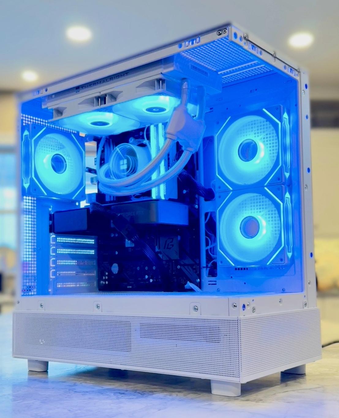 "Azure" | RTX 3070 FE, Ryzen 5 5600, 32GB RAM, 2TB SSD, Liquid Cooled Gaming PC