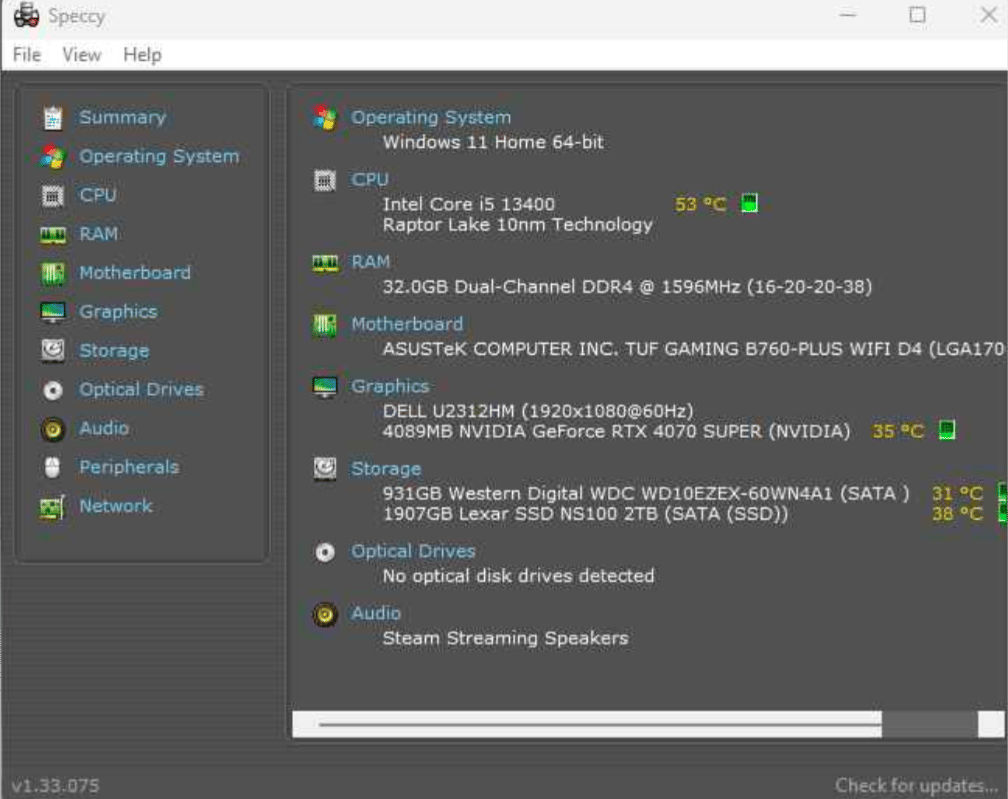 GeForce RTX 4070 Custom Gaming PC - Core i5-13400