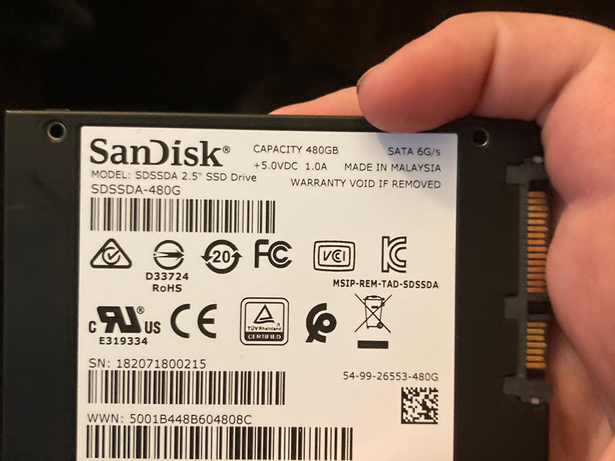 480gb Sandisk ssd plus