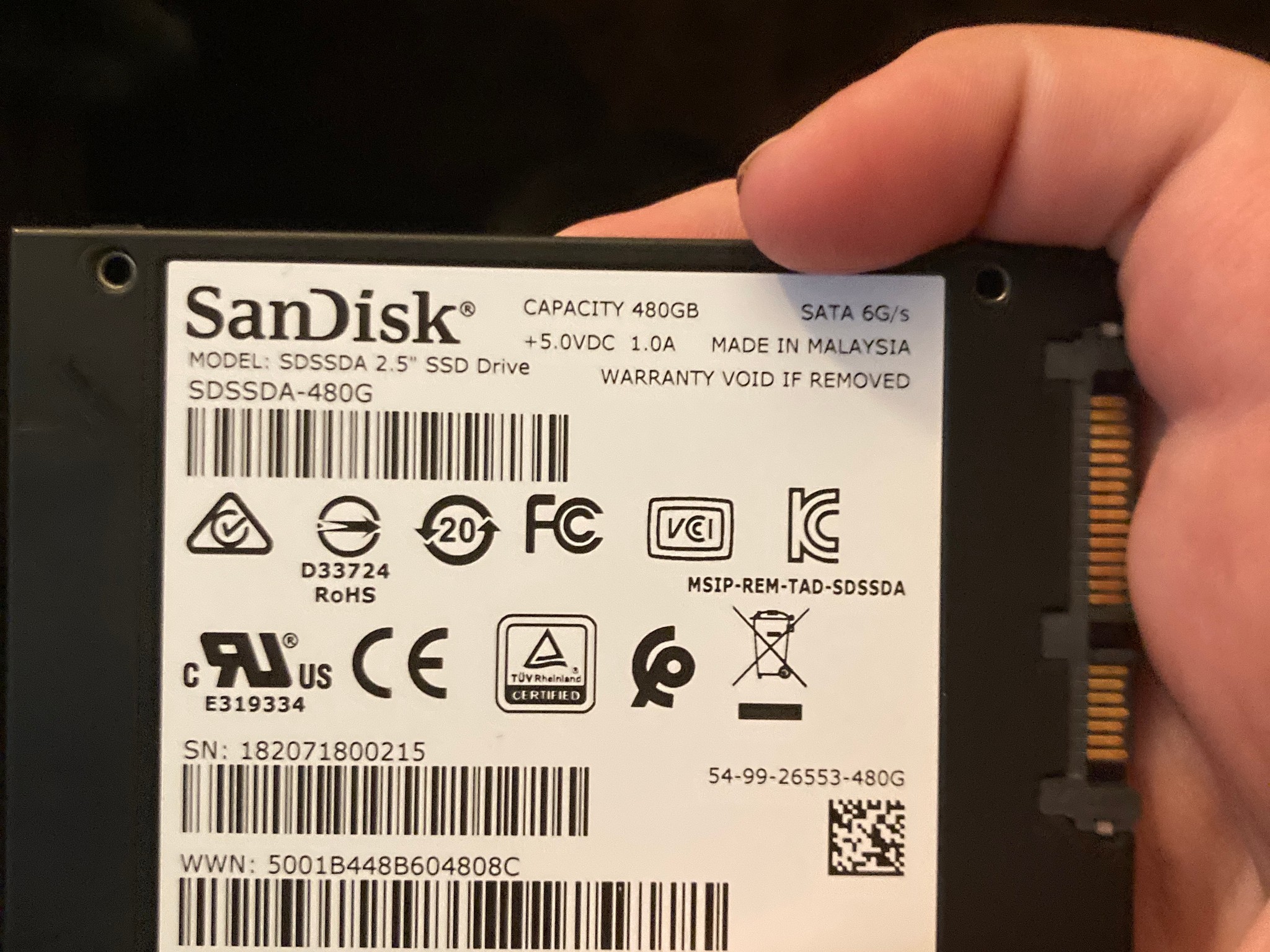 480gb Sandisk ssd plus