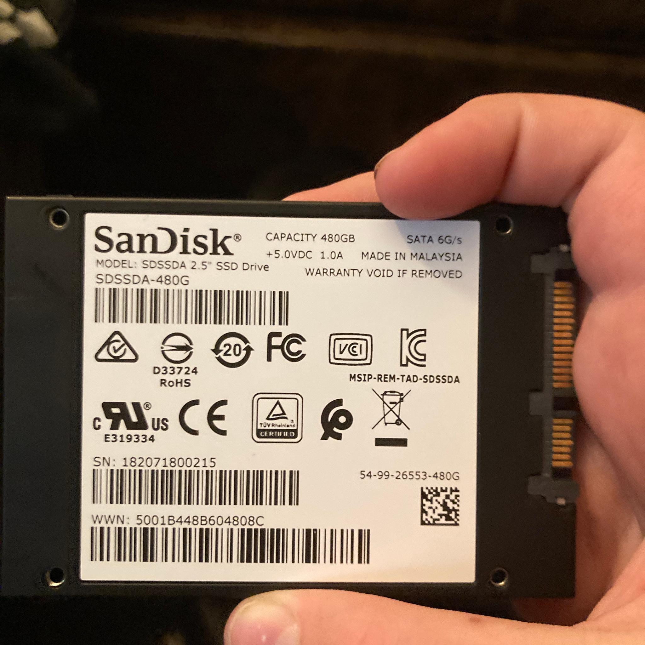 480gb Sandisk ssd plus
