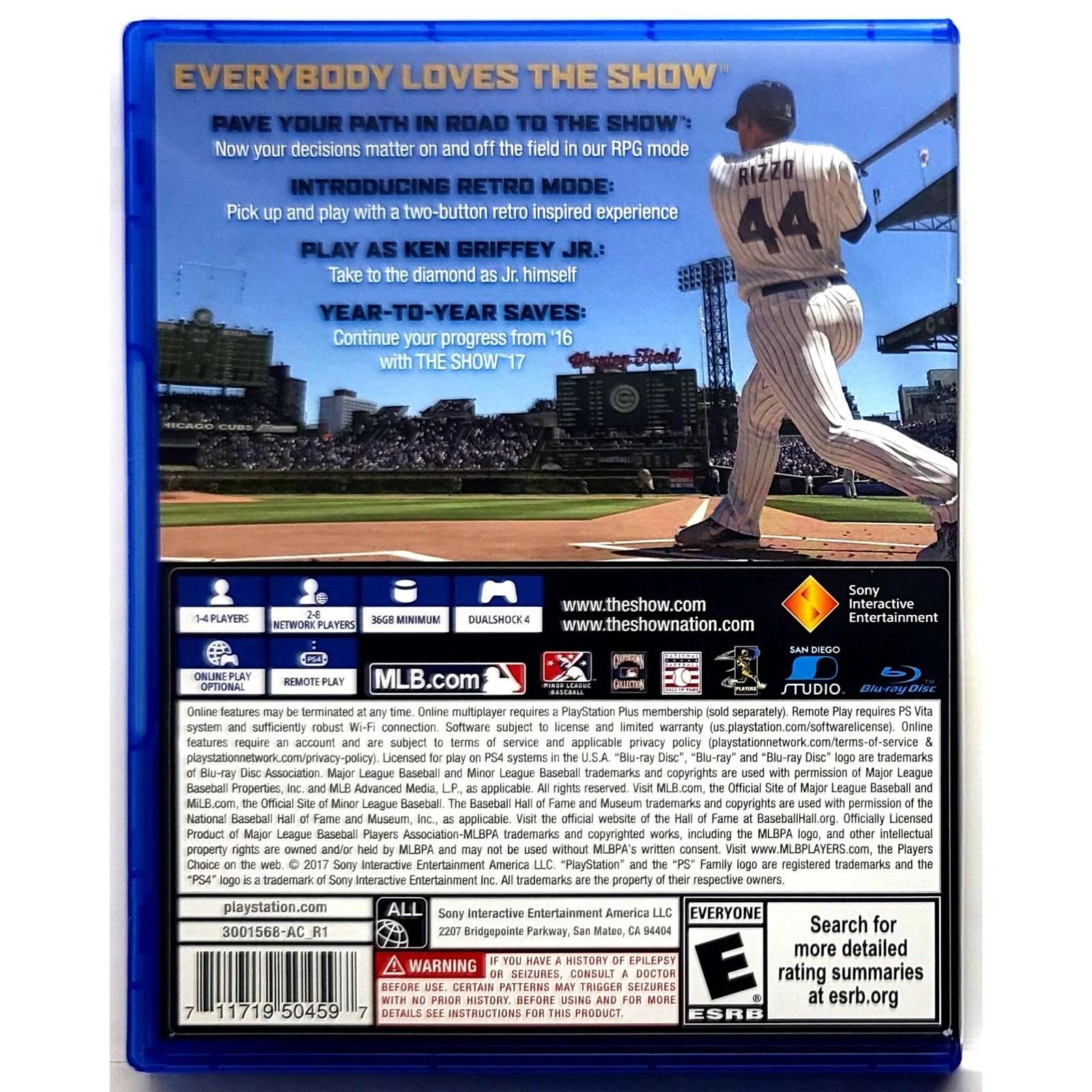 MLB The Show 17 - Sony PlayStation 4 PS4 Pristine Tested
